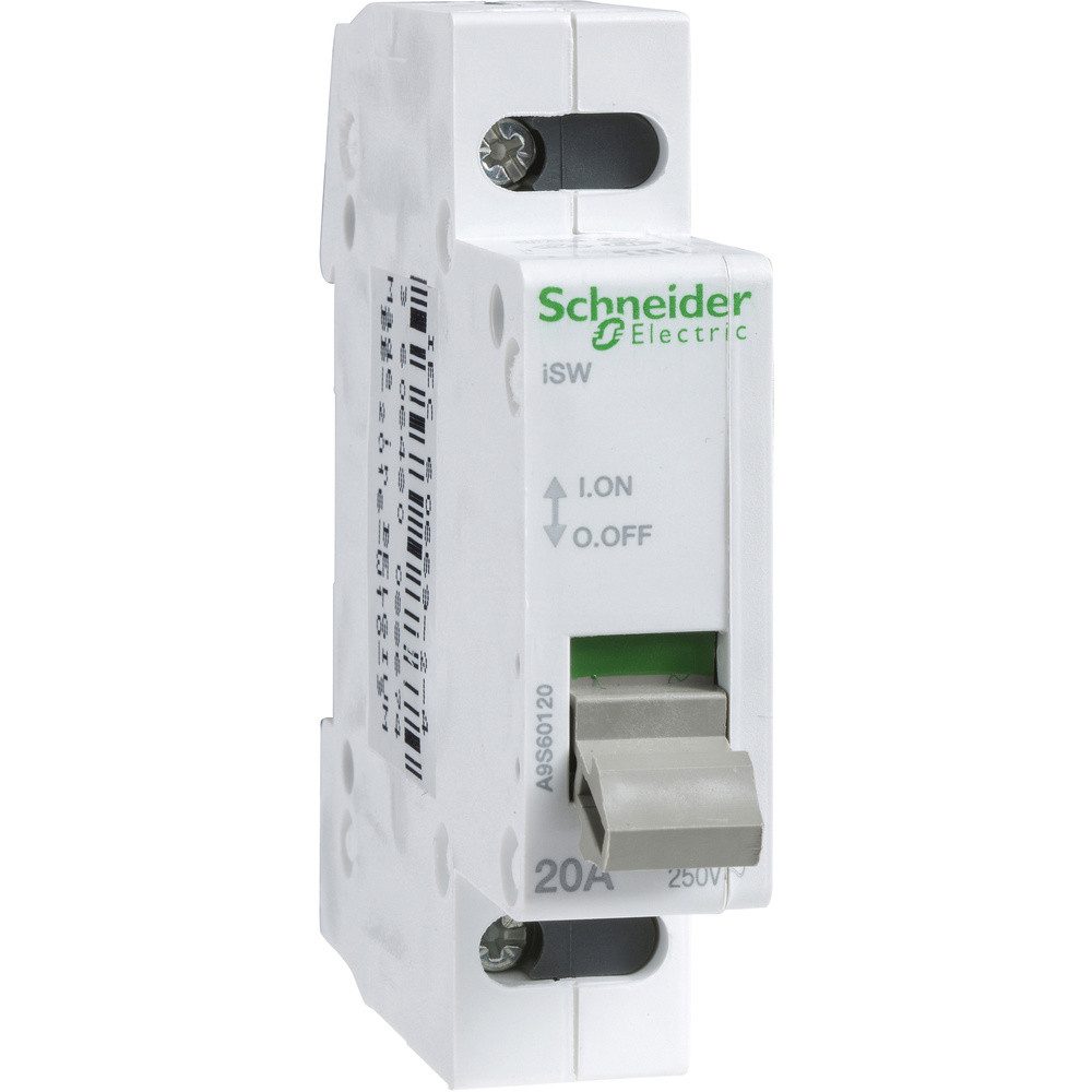 Stromverteiler Lasttrennschalter 20 A 250 V Schneider Electric A9S60120