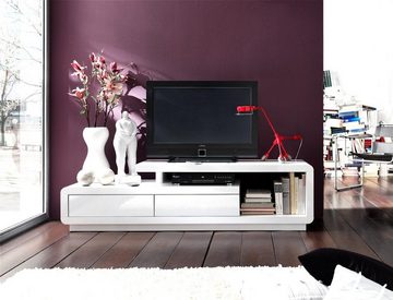expendio TV-Board Celine, weiß Hochglanz 170x45x40 cm mit touch-open Funktion