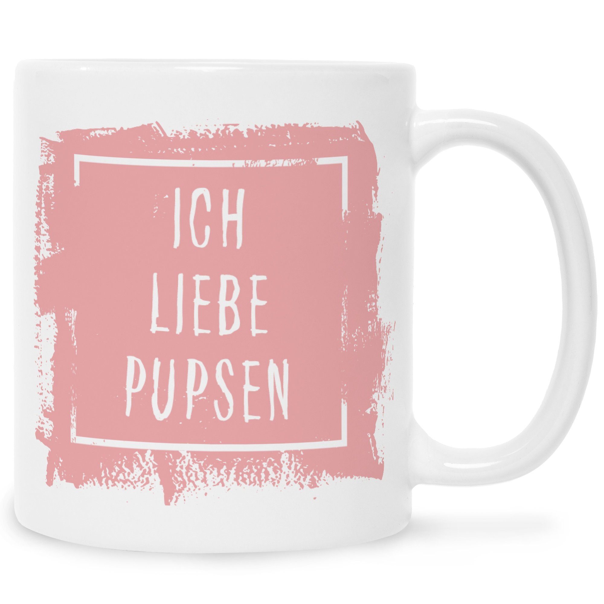 GRAVURZEILE Tasse »Bedruckte Tasse mit Spruch - Ich Liebe Pupsen - Lustige  Geschenke - Geschenk für Mama Papa