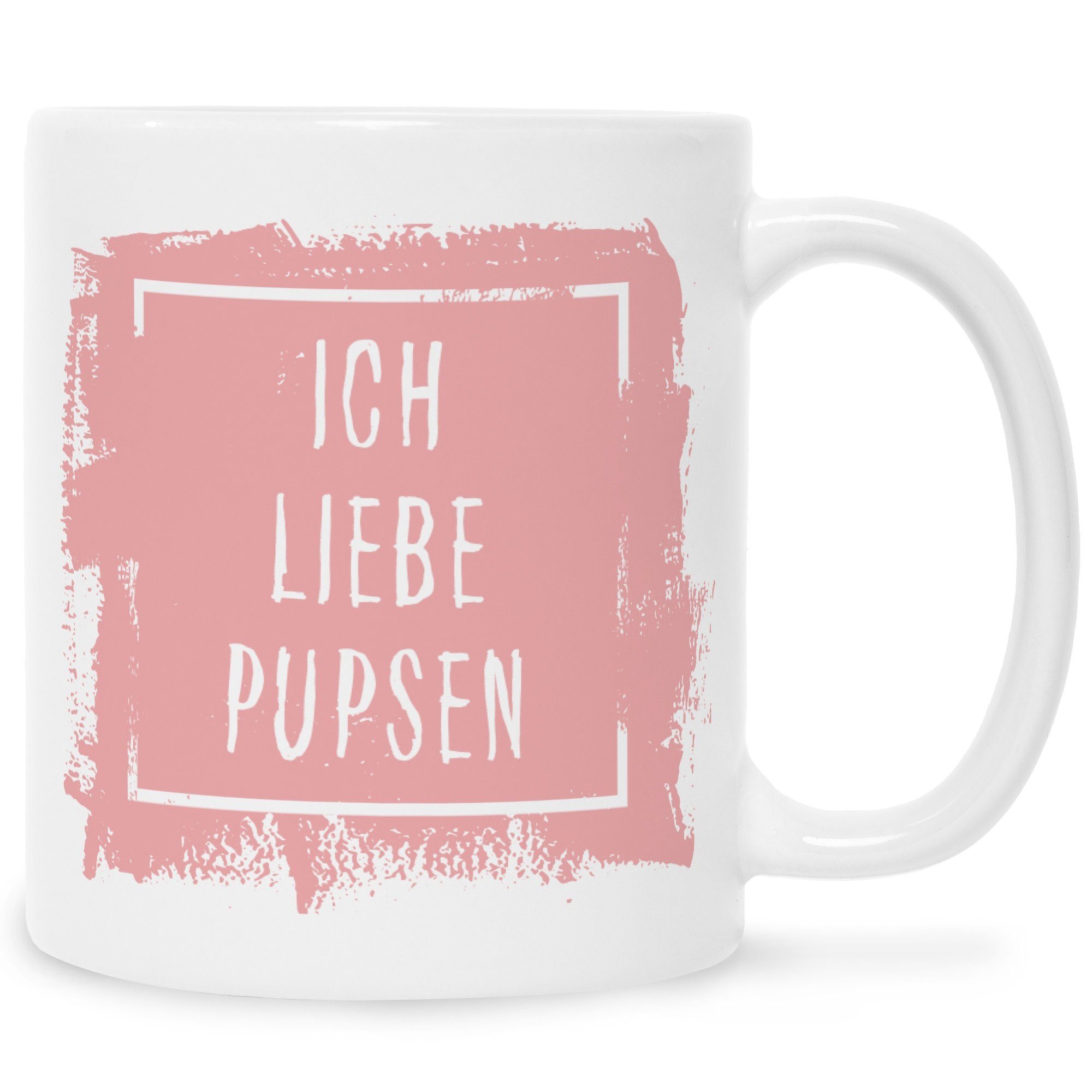 GRAVURZEILE Tasse Bedruckte Tasse mit Spruch Ich Liebe Pupsen