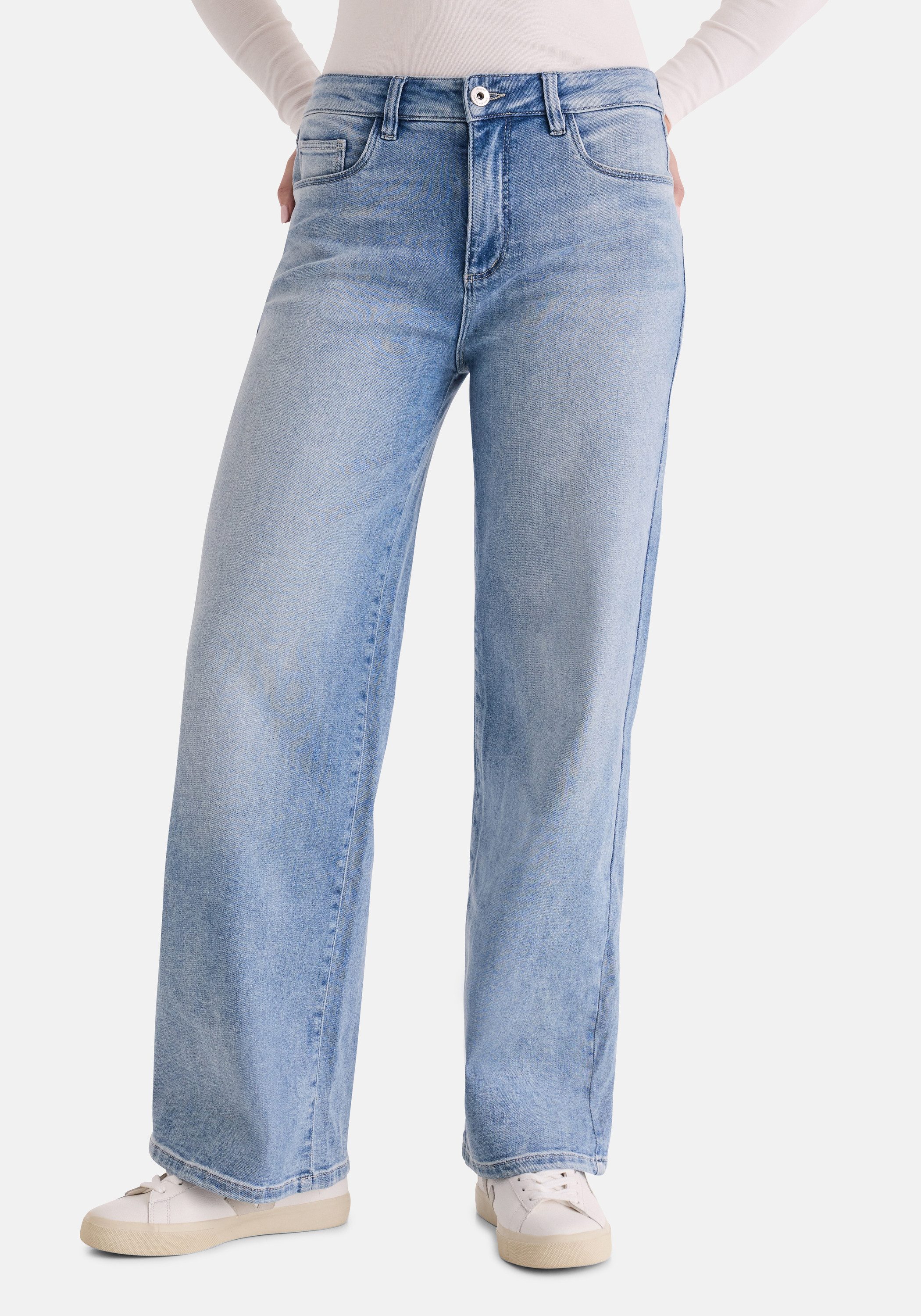 STOOKER WOMEN 5-Pocket-Jeans MODENA Hose extra Wide Leg Hose extra Wide Leg für Damen