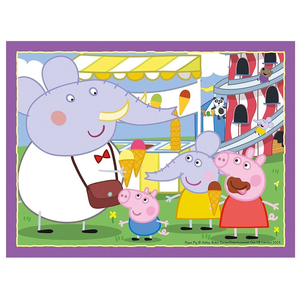 Peppa Pig Puzzle 4 Puzzle Kinder Pig in Peppa 24 Puzzleteile Ravensburger, Wutz Peppa 1