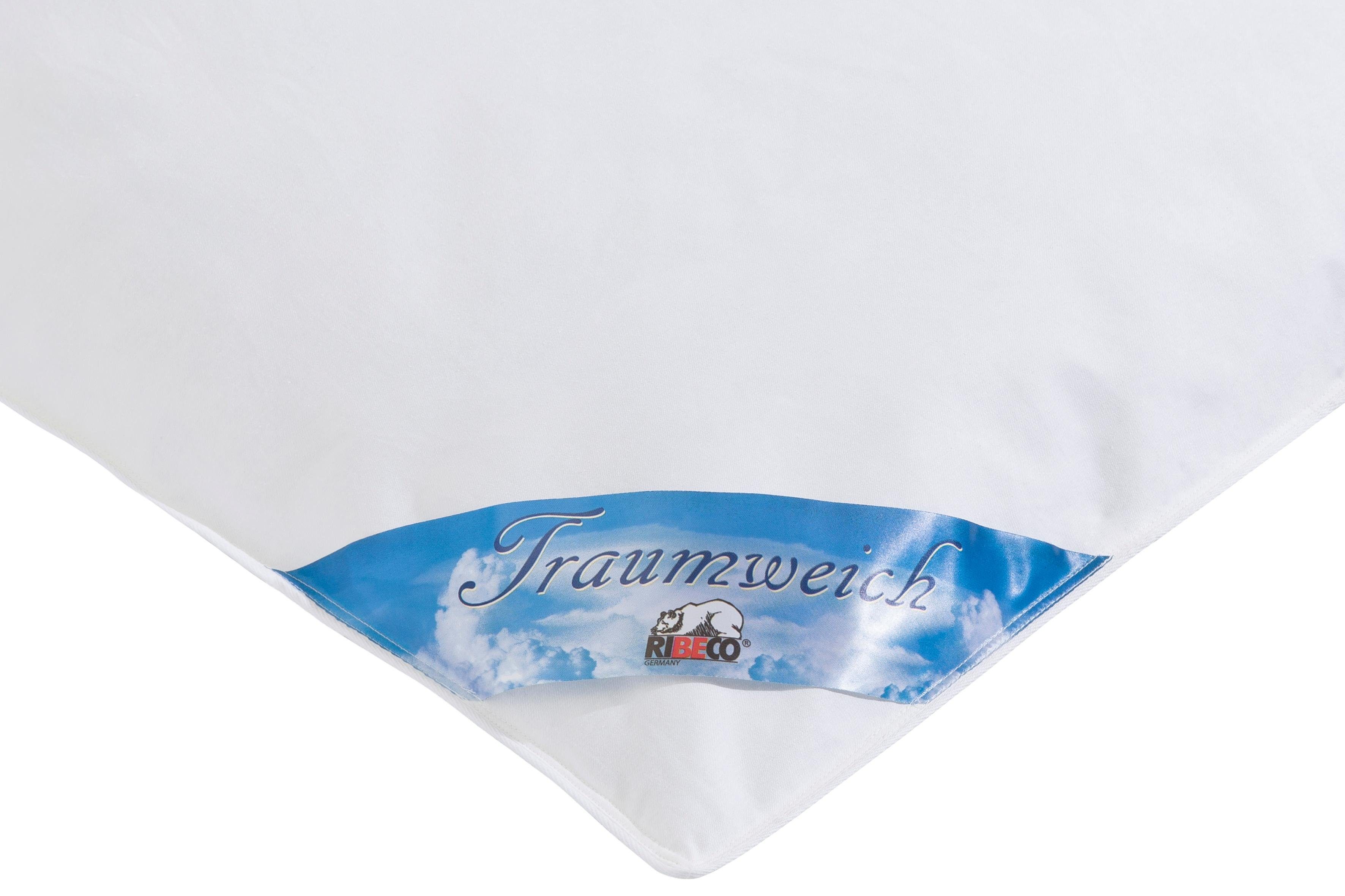 RIBECO Federbettdecke Leon, Füllung: 100% Federn, Bezug: 100% Baumwolle, Hergestellt in Deutschland