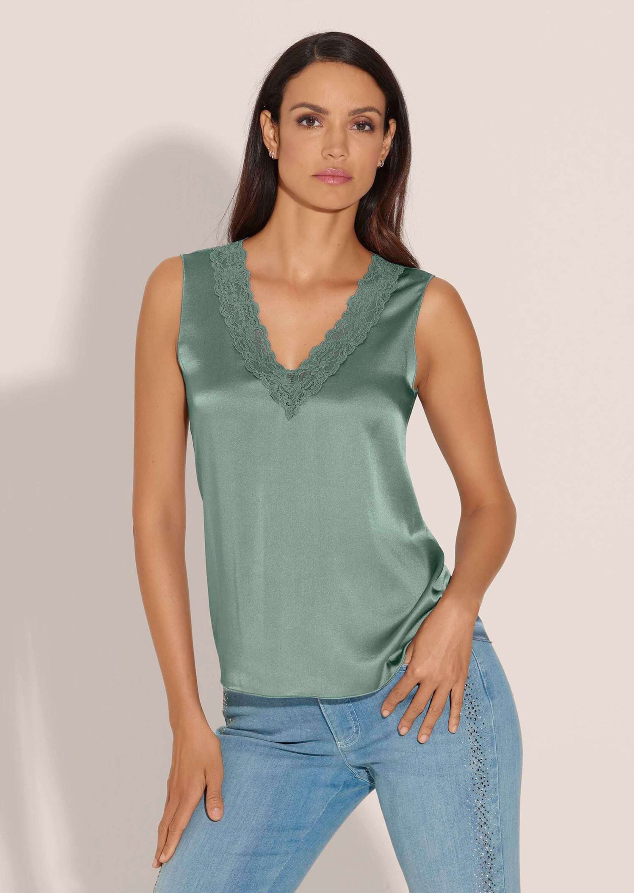 MADELEINE Shirttop Lingerie-Top mit V-Ausschnitt und günstig online kaufen