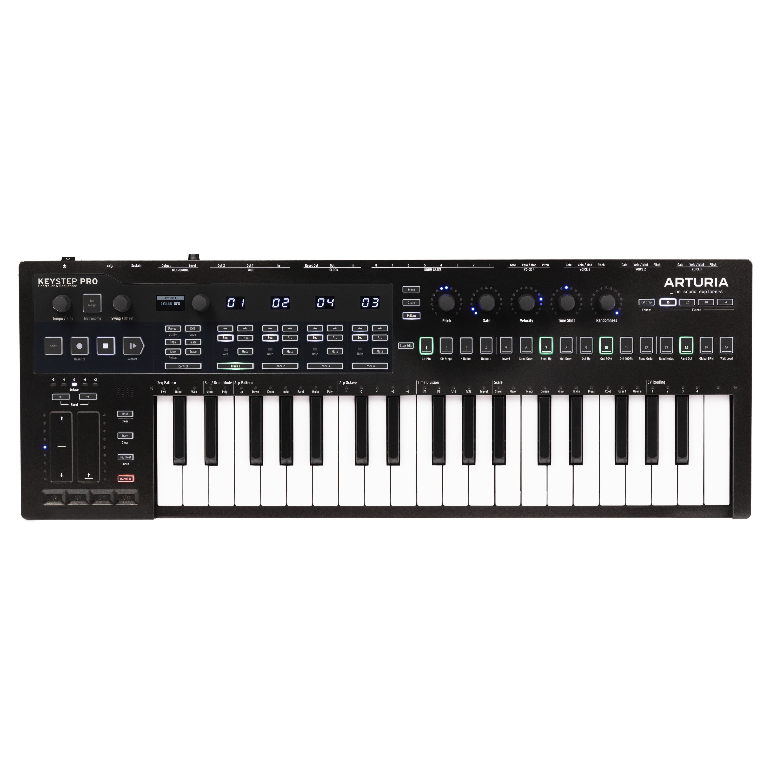 Arturia Synthesizer (Groove-Tools, Hardware-Sequenzer), KeyStep Pro Chroma - Hardware Sequenzer