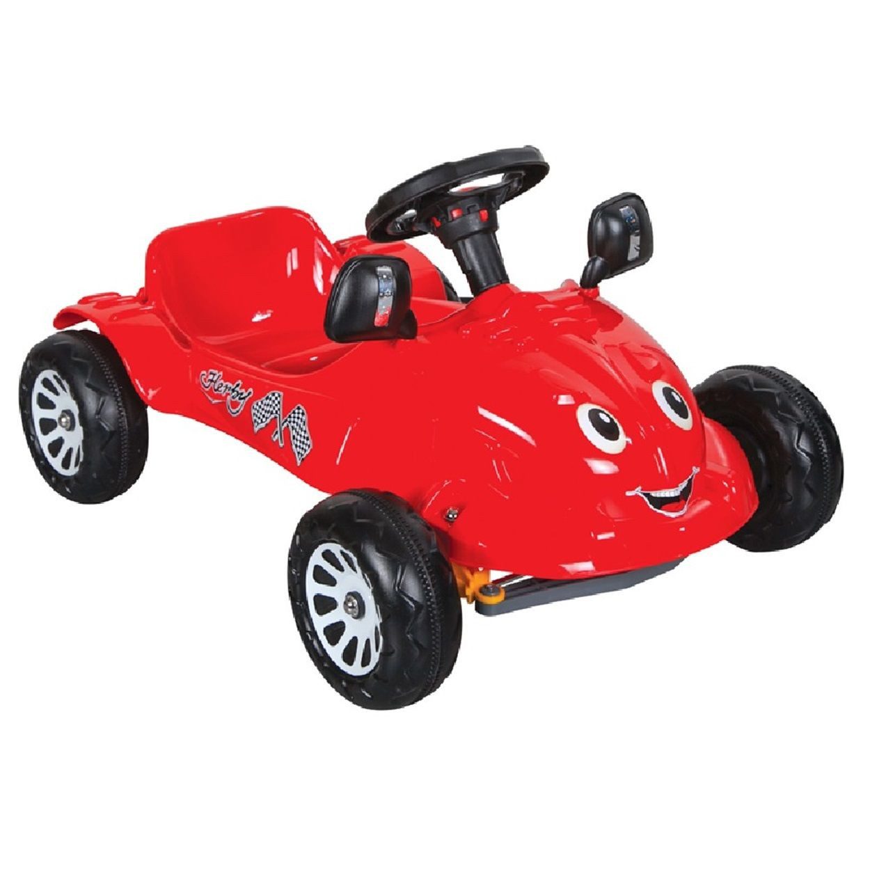 Pilsan Go-Kart Kinderauto, Tretauto Herby 07302, Hupe am Lenkrad, Pedale, ab 3 Jahre