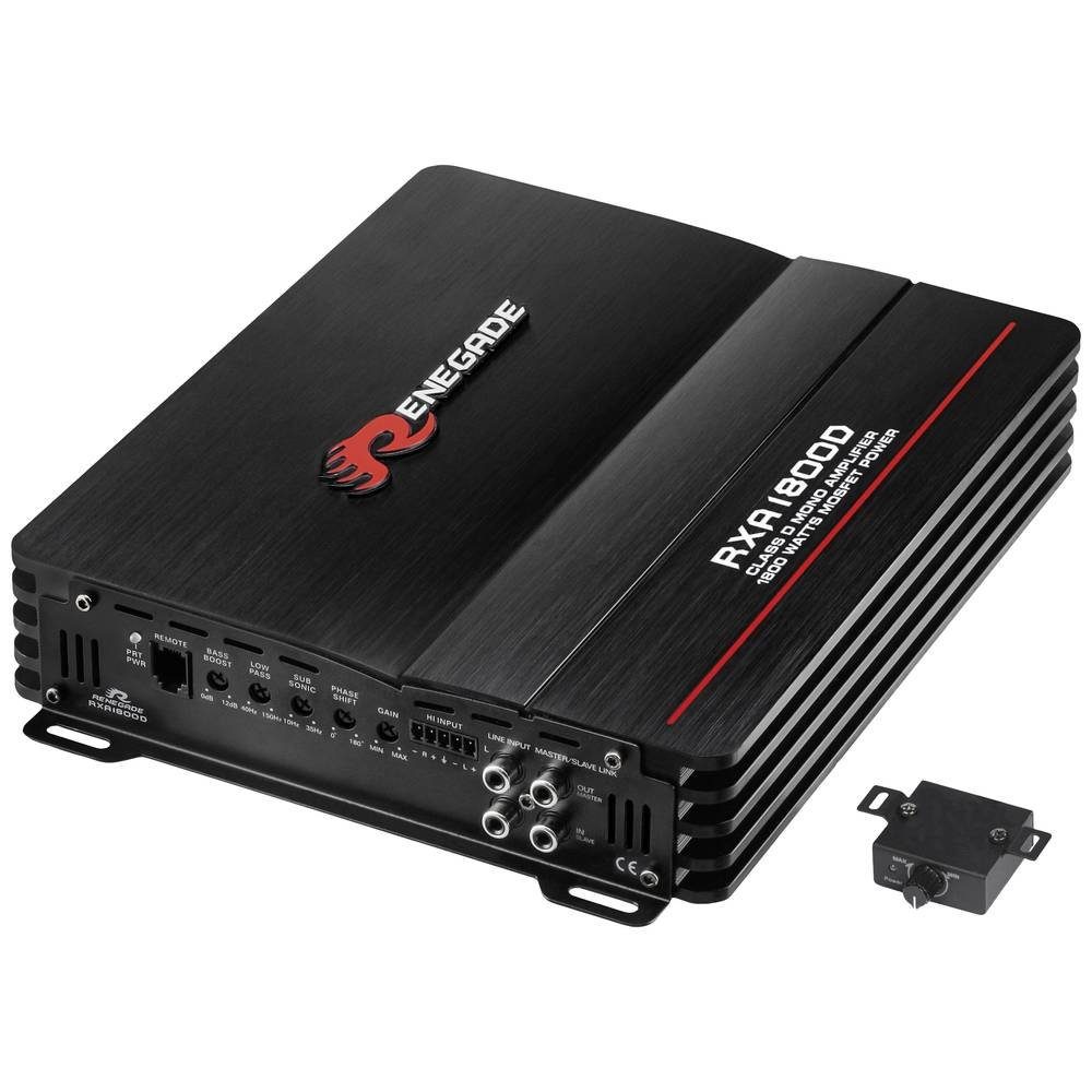 Renegade Monoblock D Auto-Subwoofer (Lautstärke-/Bass-/Höhen-Regelung)