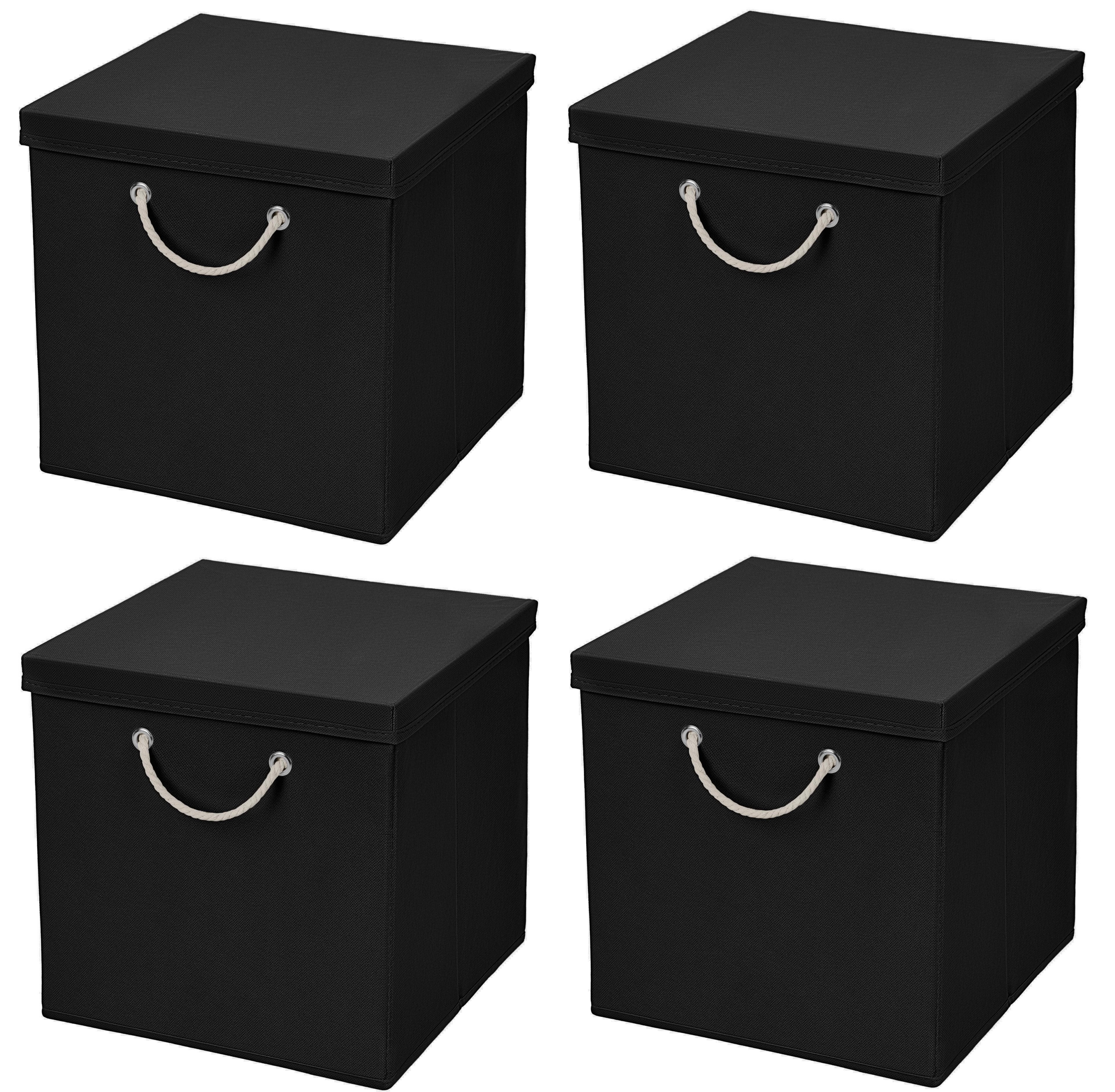 StickandShine Faltbox 4 Stück 30x30 cm perfekt für KALLAX – 19 trendige Farben zur Auswahl