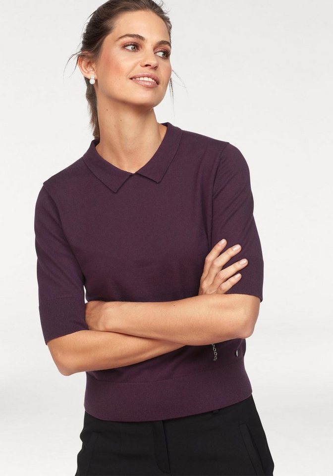 Daniel Hechter Kurzarmpullover mit Kaschmiranteil Daniel Hechter Kurzarmpullover mit Kaschmiranteil