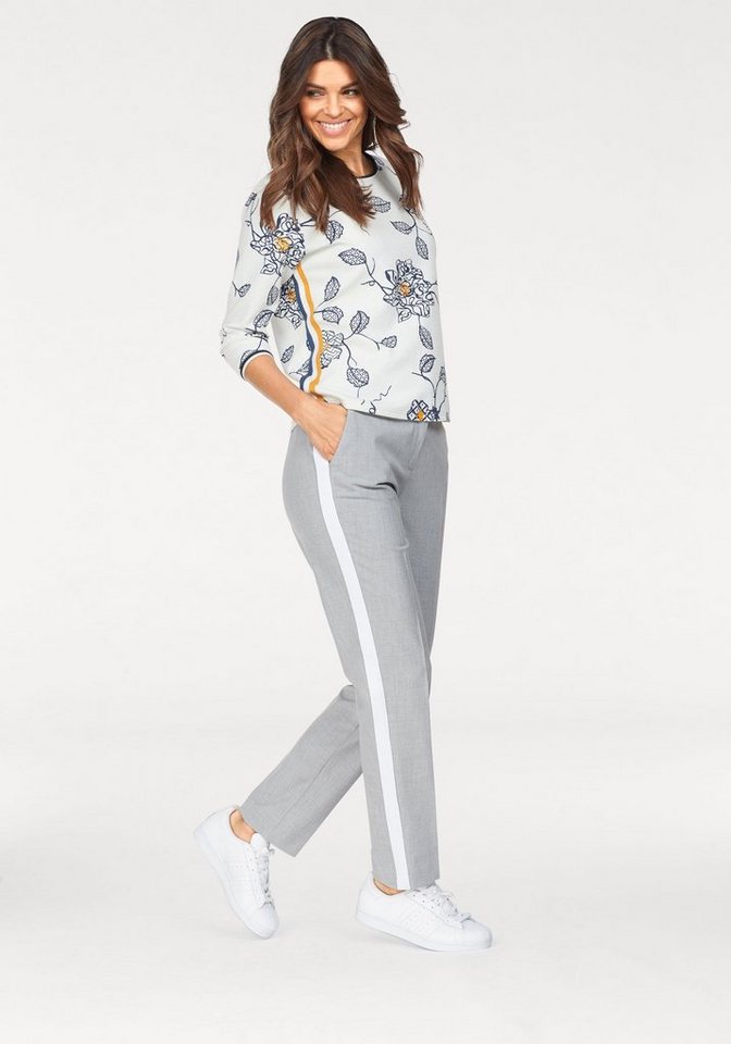 Olsen Bügelfaltenhose mit Galonstreifen und Eingrifftaschen Olsen Bügelfaltenhose mit Galonstreifen und Eingrifftaschen