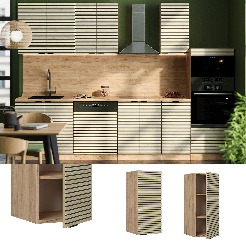 Vicco Hängeschrank Fame-Line, Eiche Paneel/Goldkraft Eiche, günstig online kaufen
