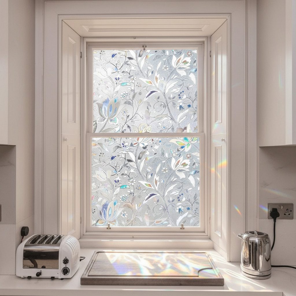 HomeBella Fensterfolie blickdicht selbsthaftend Sichtschutzfolie ohne Klebe günstig online kaufen