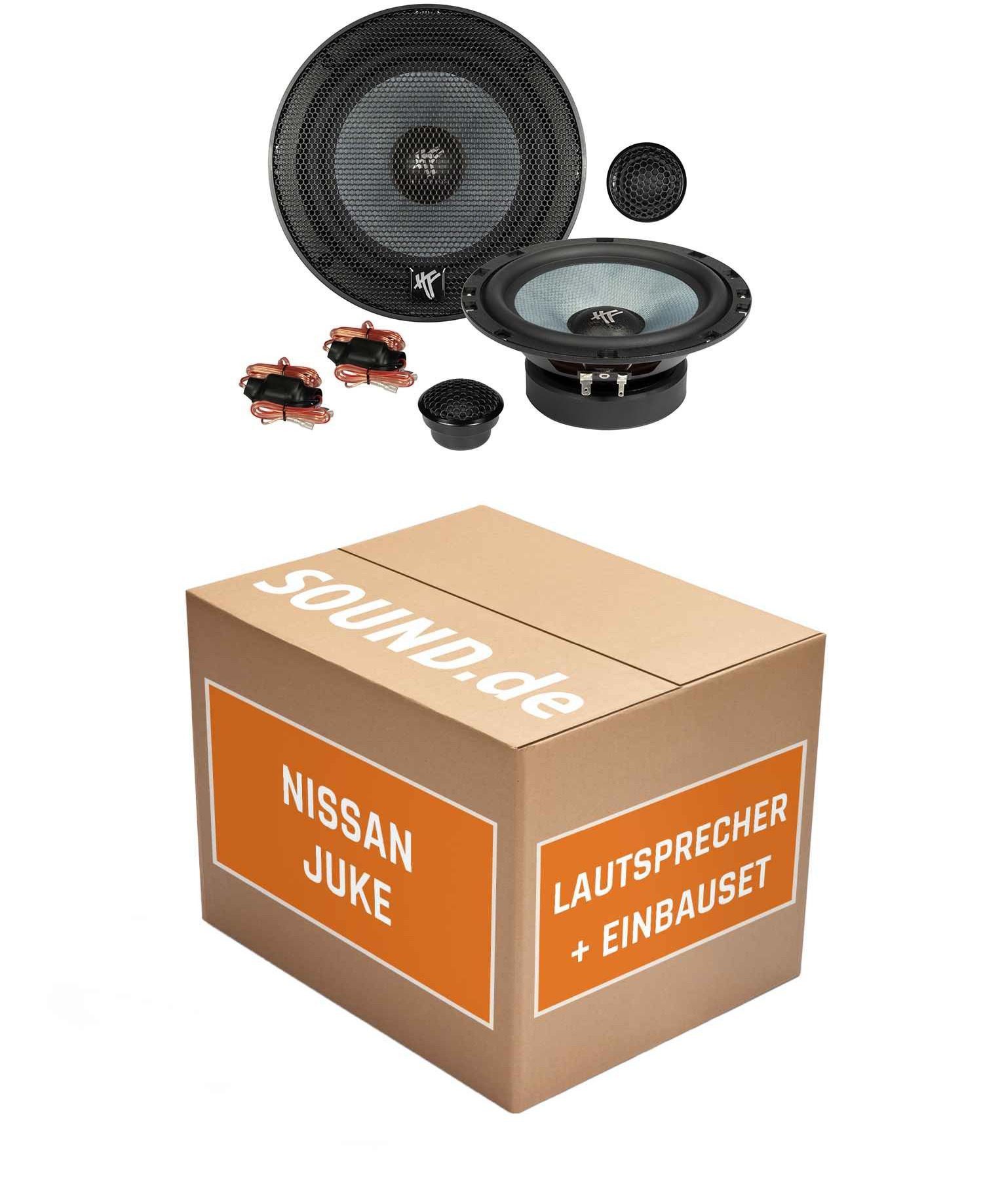 JUST SOUND best choice for caraudio Lautsprecher Boxen Einbauset Hifonics ZS6.2E Nissan Juke 1. Generation Auto-Lautsprecher (100 W, 16 cm)