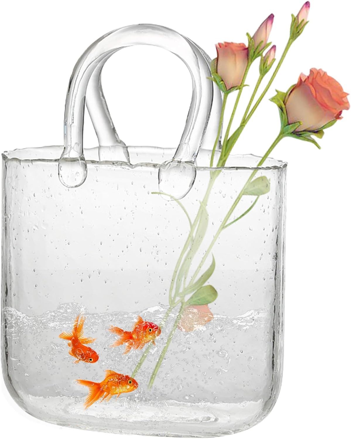 FELIXLEO Dekovase Glas Blumenvase Glasvasen Weihnachtsdeko günstig online kaufen