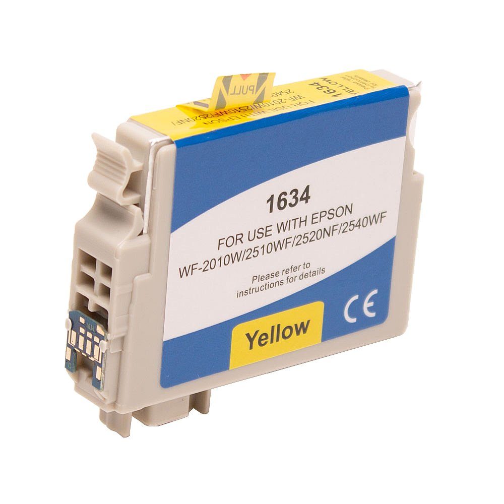 ABC Tintenpatrone (Kompatible Druckerpatrone für Epson 16XL Gelb Workforce WF-2010W, 0NF WF2530WF WF2540WF WF2630WF WF2650DWF WF2660DWF WF2750DWF WF2760DWF)
