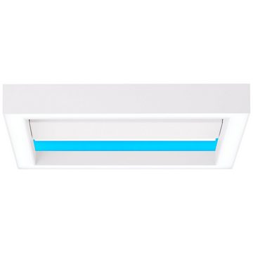 Lightbox LED Deckenleuchte, RGB, LED fest integriert, warmweiß - kaltweiß, LED Wand- und Deckenlampe, 30 x 30 cm, 18 W, 1800 lm, 2700-6500 K, CCT