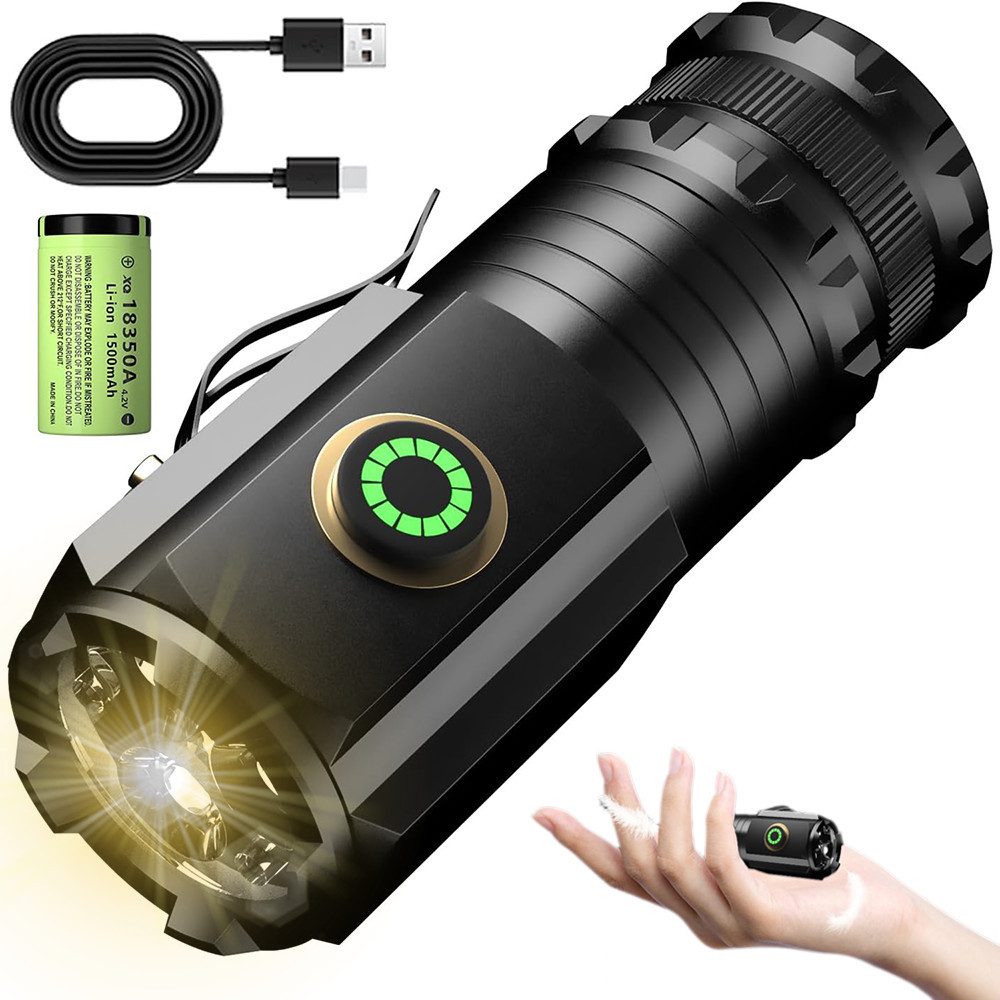 LED Taschenlampe Taschenlampen Mini Torch Handlampe 1600 Lumen