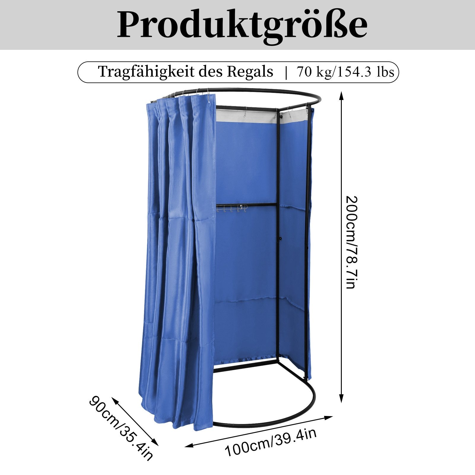 Vellora Kleiderbügel portable Umkleidekabine, (1-tlg), mit günstig online kaufen
