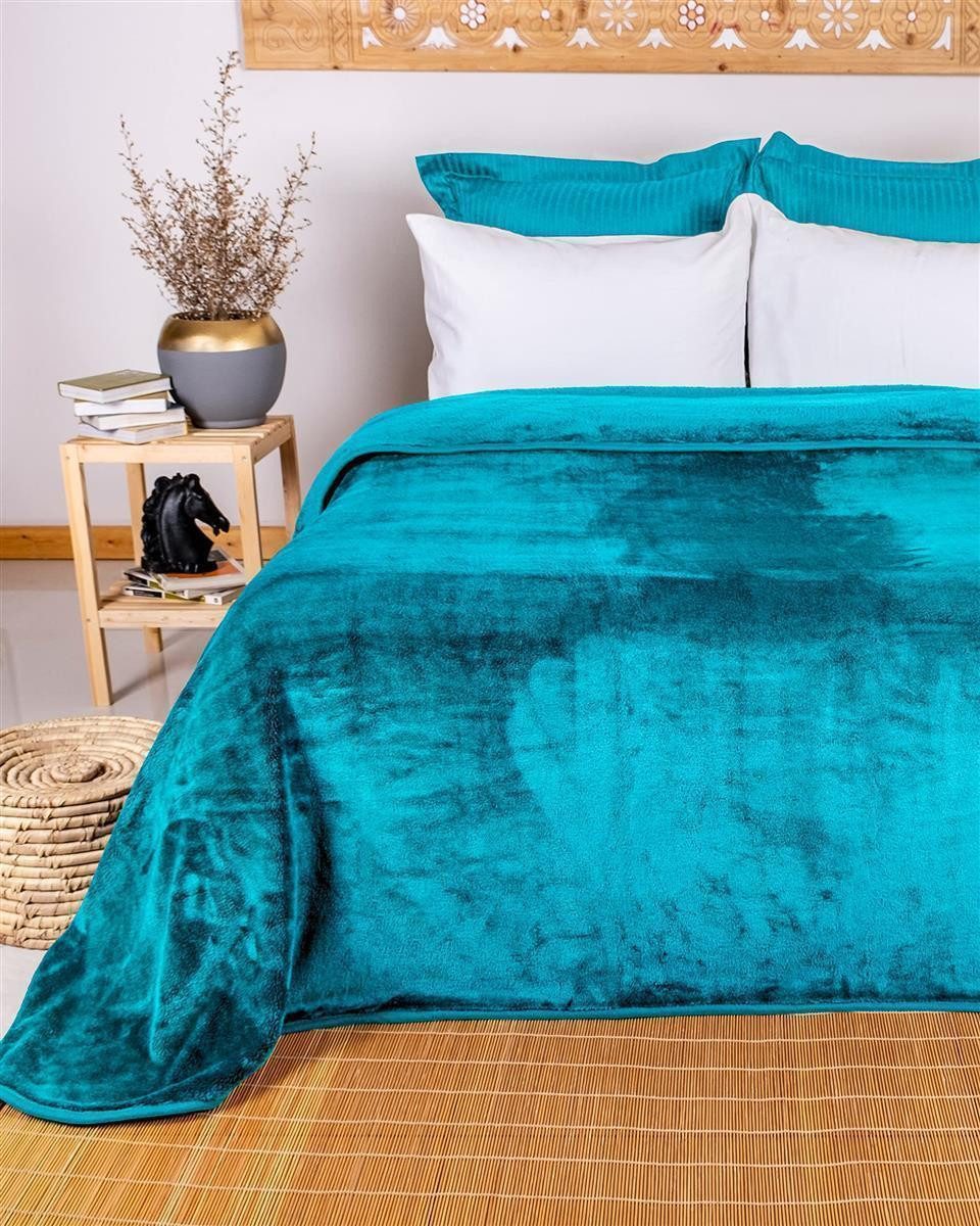 Wohndecke Cashmere-Feeling Kuscheldecke super weich & flauschig – Fleecedecke, Gräfenstayn, dicke & warme Sofadecke, Wohndecke & Tagesdecke - Überwurf Sofa, Couch