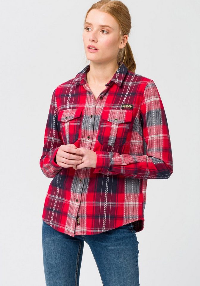 Superdry Hemdbluse »IMOGEN LUMBERJACK CHECK SHIRT« im Trend Karo Superdry Hemdbluse »IMOGEN LUMBERJACK CHECK SHIRT« im Trend Karo