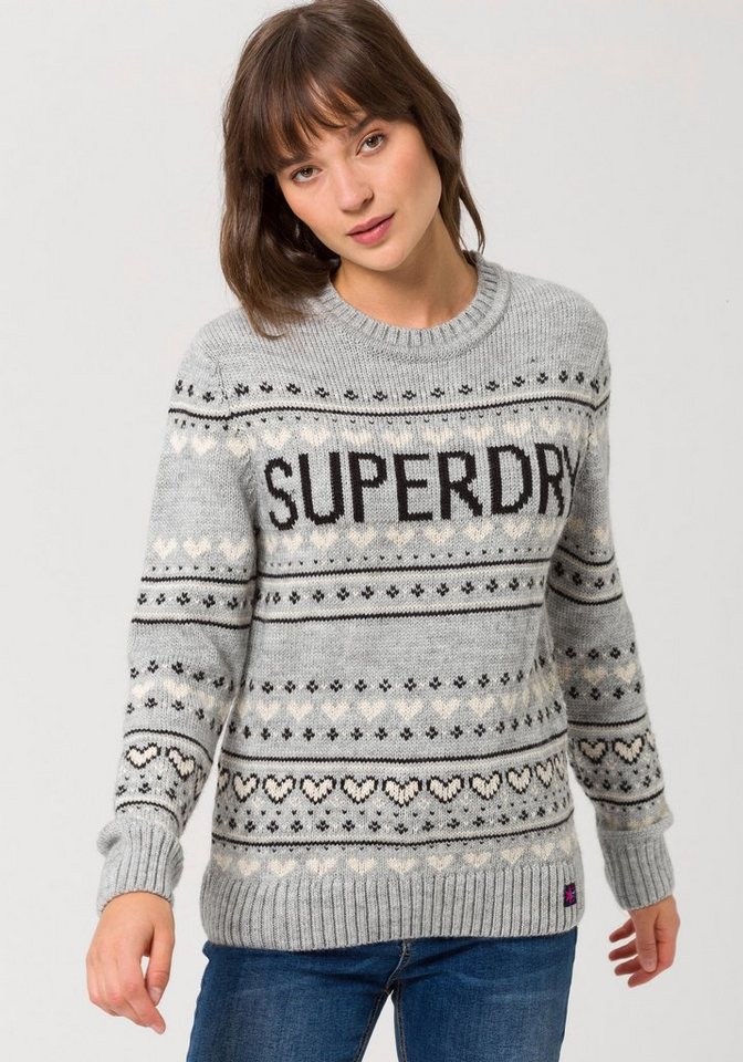 Superdry Norwegerpullover »CLEVELAND FAIRISLE KNIT« mit modischen Glitzerdetails Superdry Norwegerpullover »CLEVELAND FAIRISLE KNIT« mit modischen Glitzerdetails