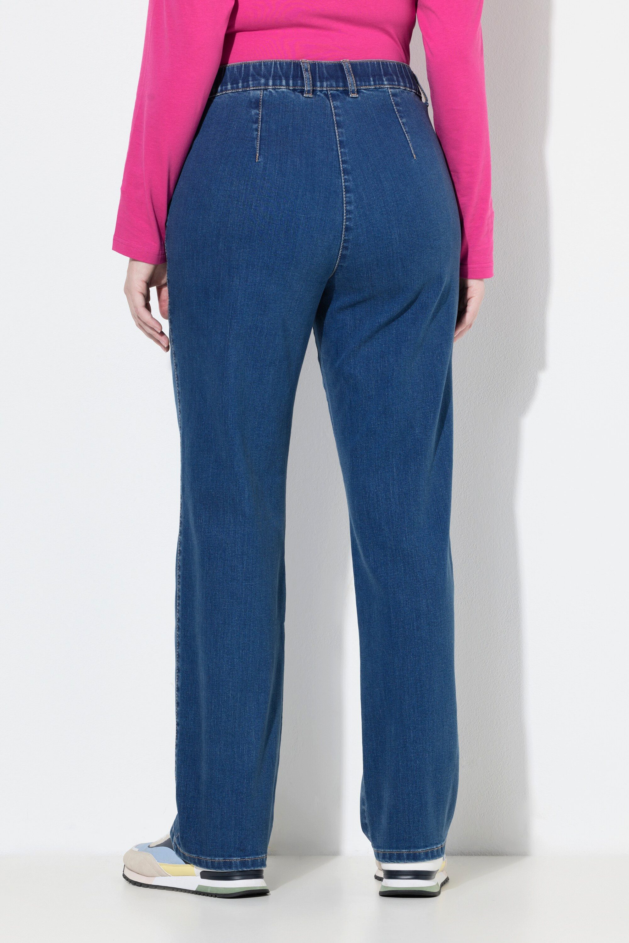 Ulla Popken Regular-fit-Jeans Jeans Mony konisches Bein Reißverschlusstaschen