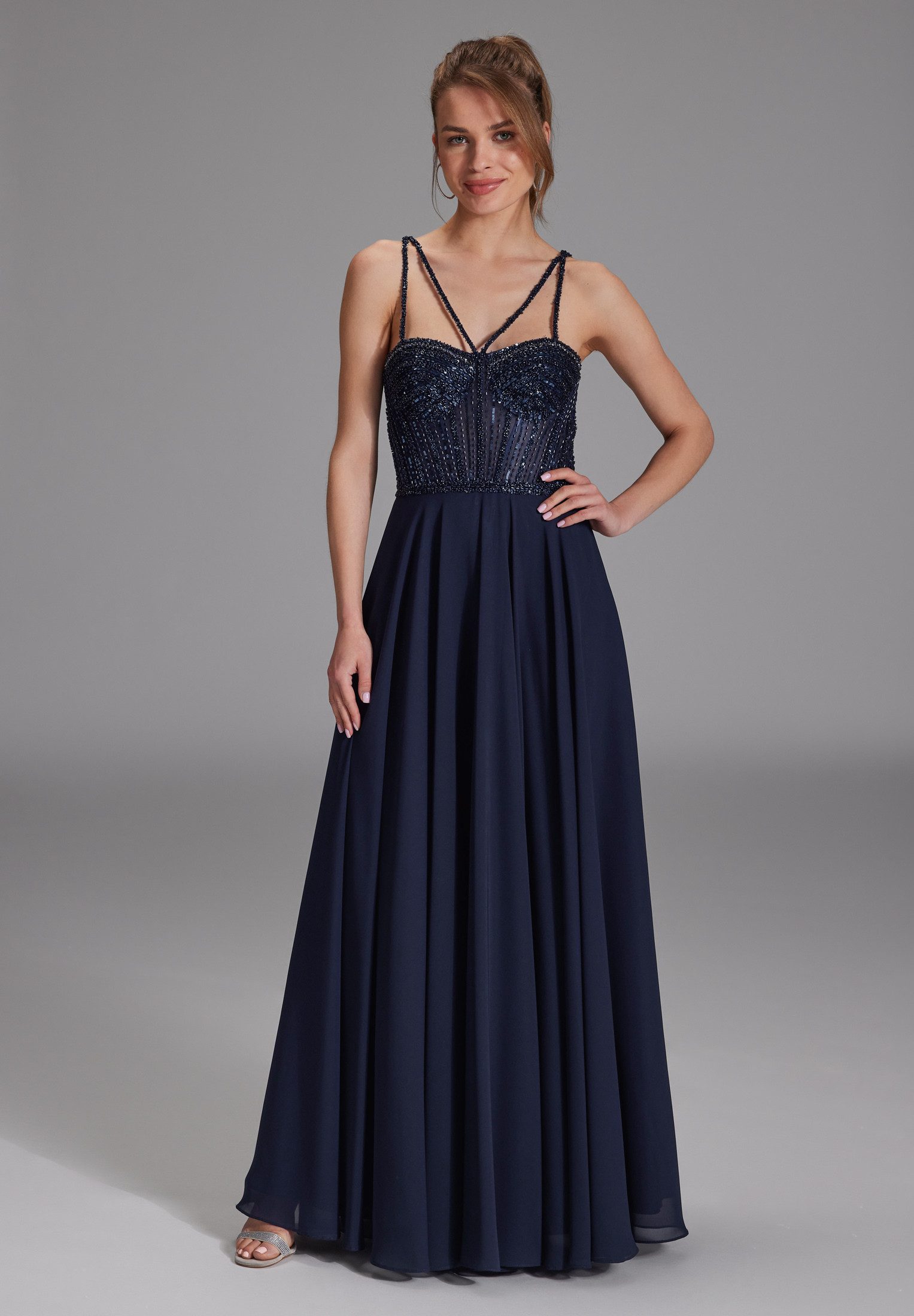 Hey Kyla Abendkleid - Corsagenkleid im See-Through-Look Taillierter Schnitt günstig online kaufen