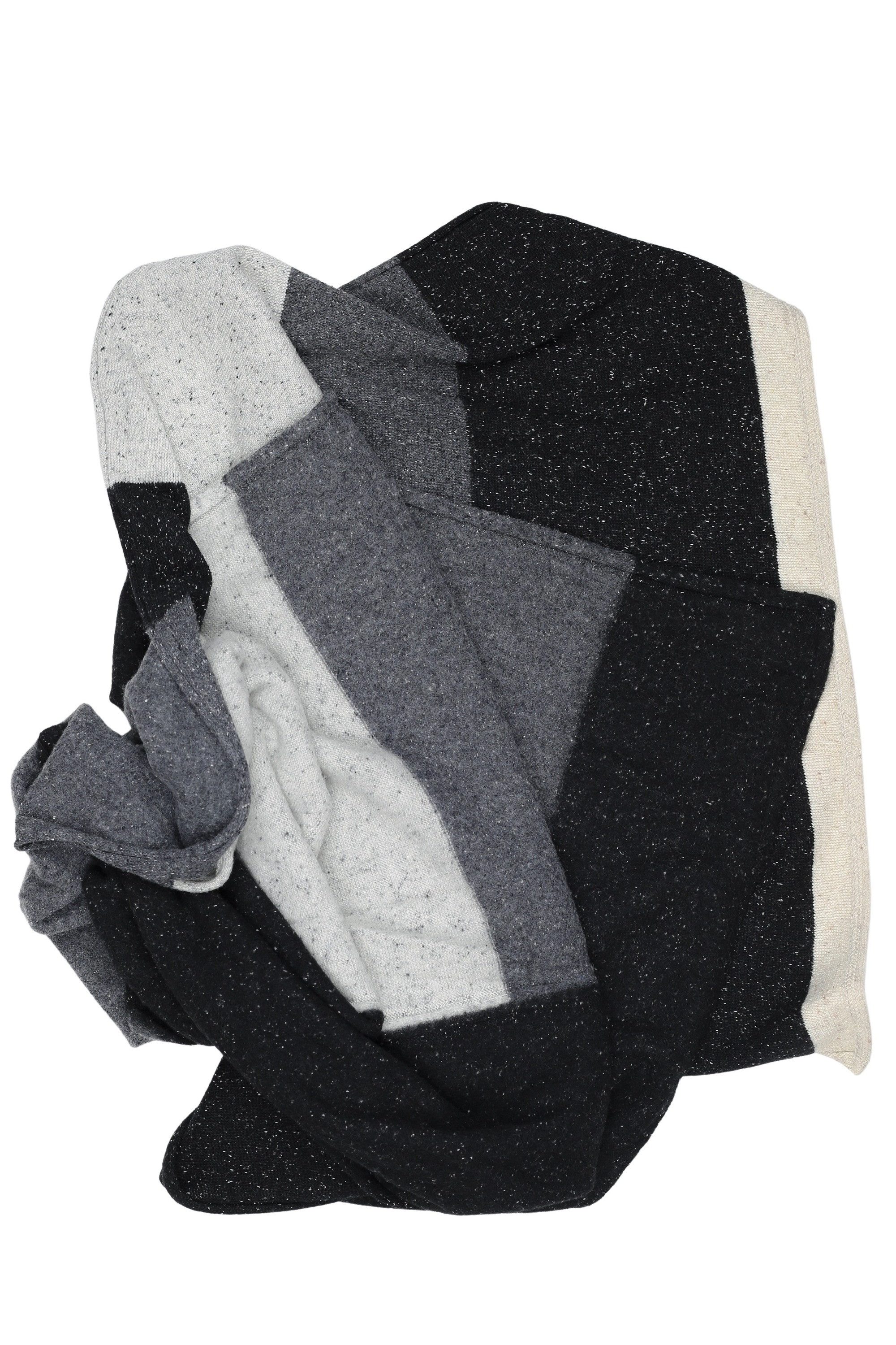 COLLEZIONE ALESSANDRO Wollschal Kuschelweich, (1-St), eleganter schwarz-mix, Made in Italy