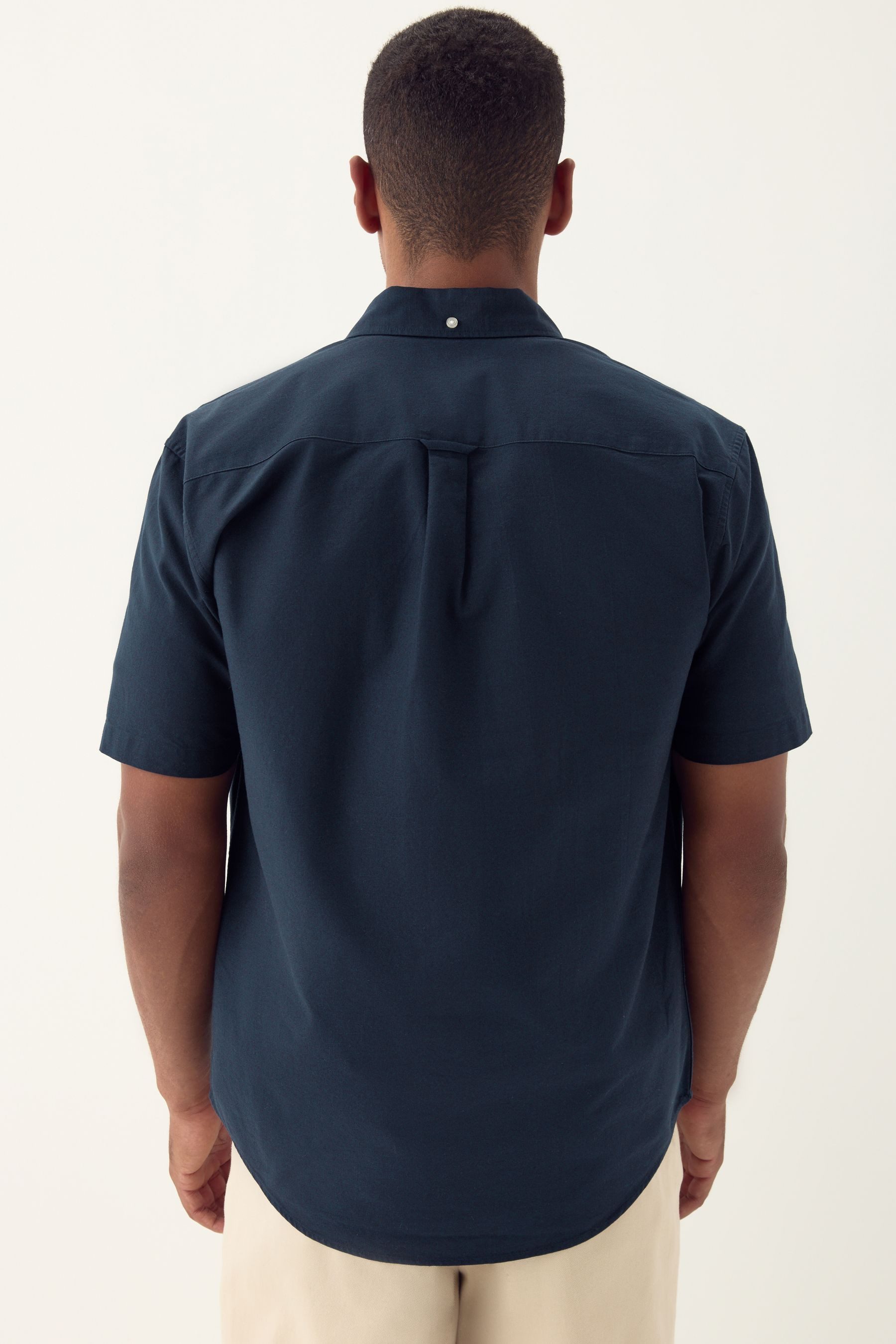 Next Kurzarmhemd Kurzärmeliges Regular Fit Oxford-Hemd (1-tlg) günstig online kaufen