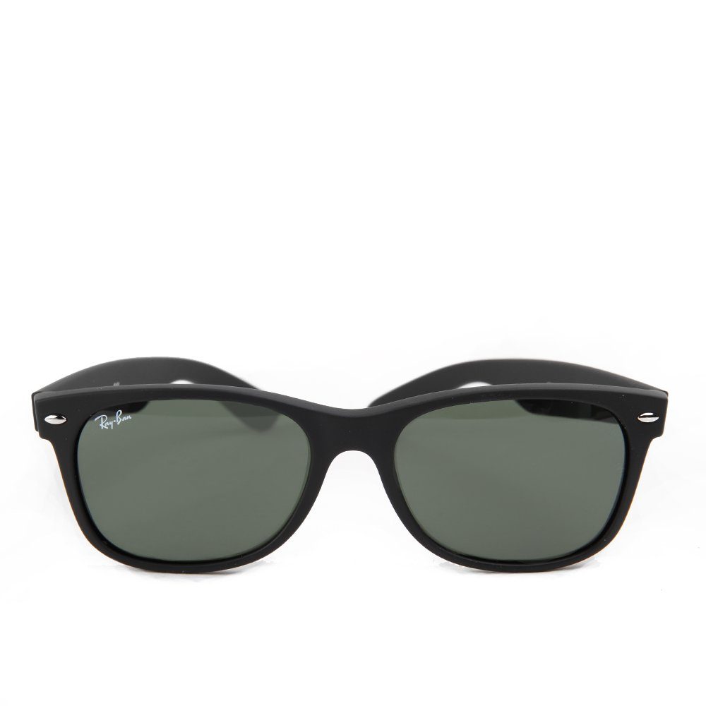 Ray-Ban Sonnenbrille Ray-Ban New Wayfarer RB2132 622/55 Rubber Black Green günstig online kaufen