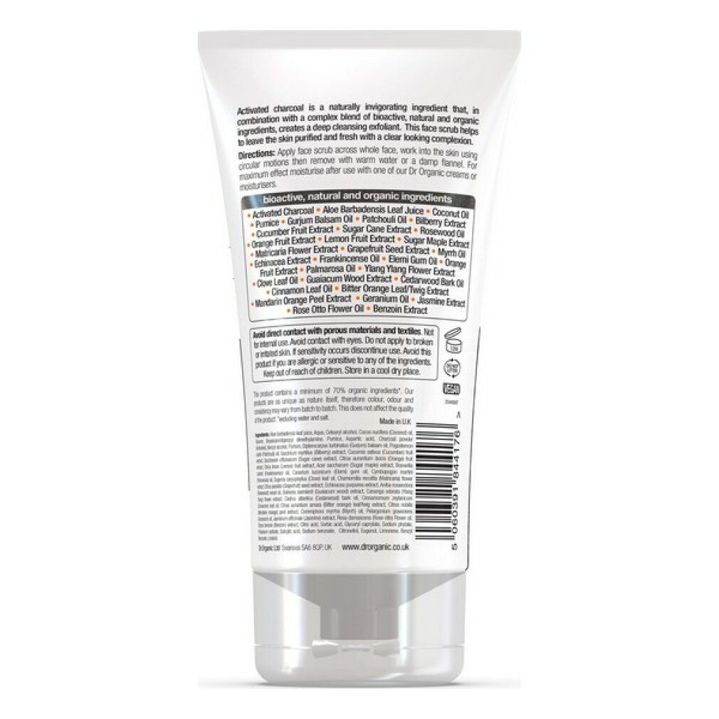 Dr. Organic Gesichtspeeling Charcoal Face Scrub 125ml