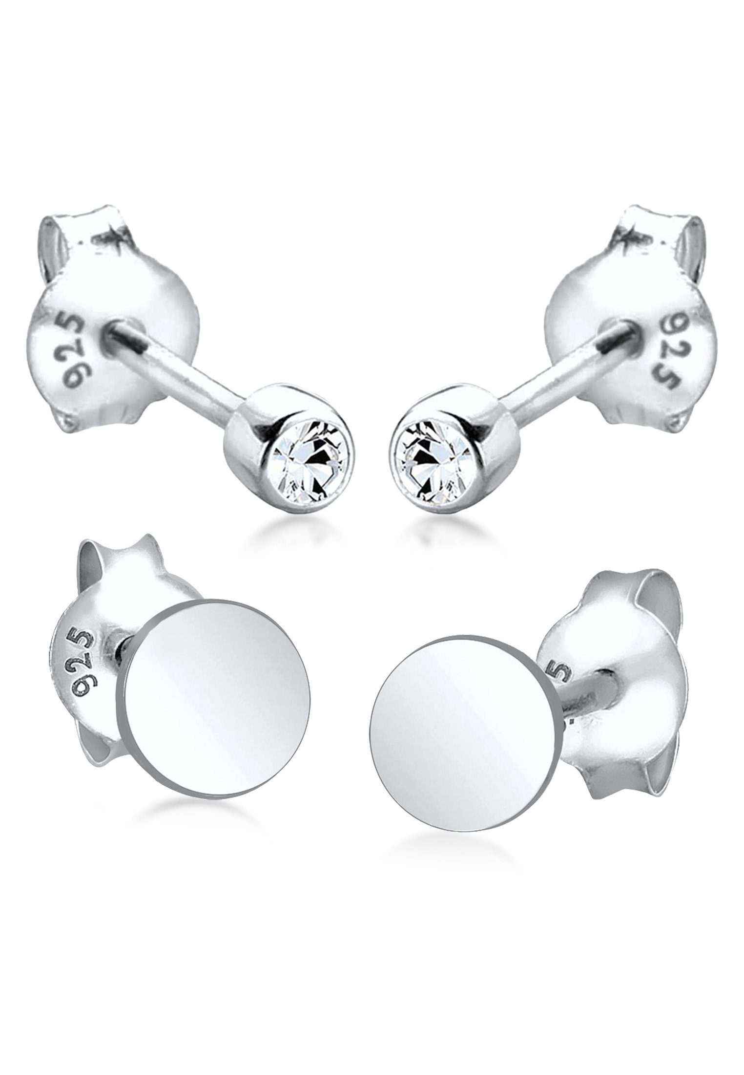 Ohrring-Set Ohrstecker Set mit Kristallen von Swarovski® 925 Silber
