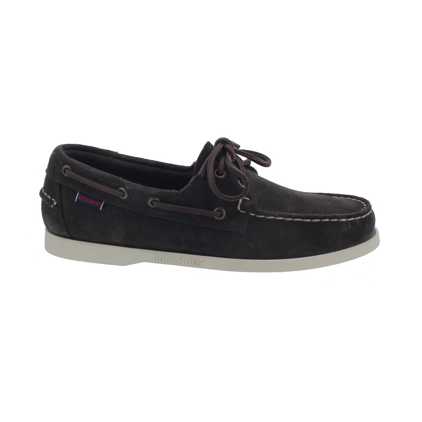 Sebago DOCKSIDES® PORTLAND Flesh Out Men, Velour Leather, Moka 7111PTW Bootsschuh