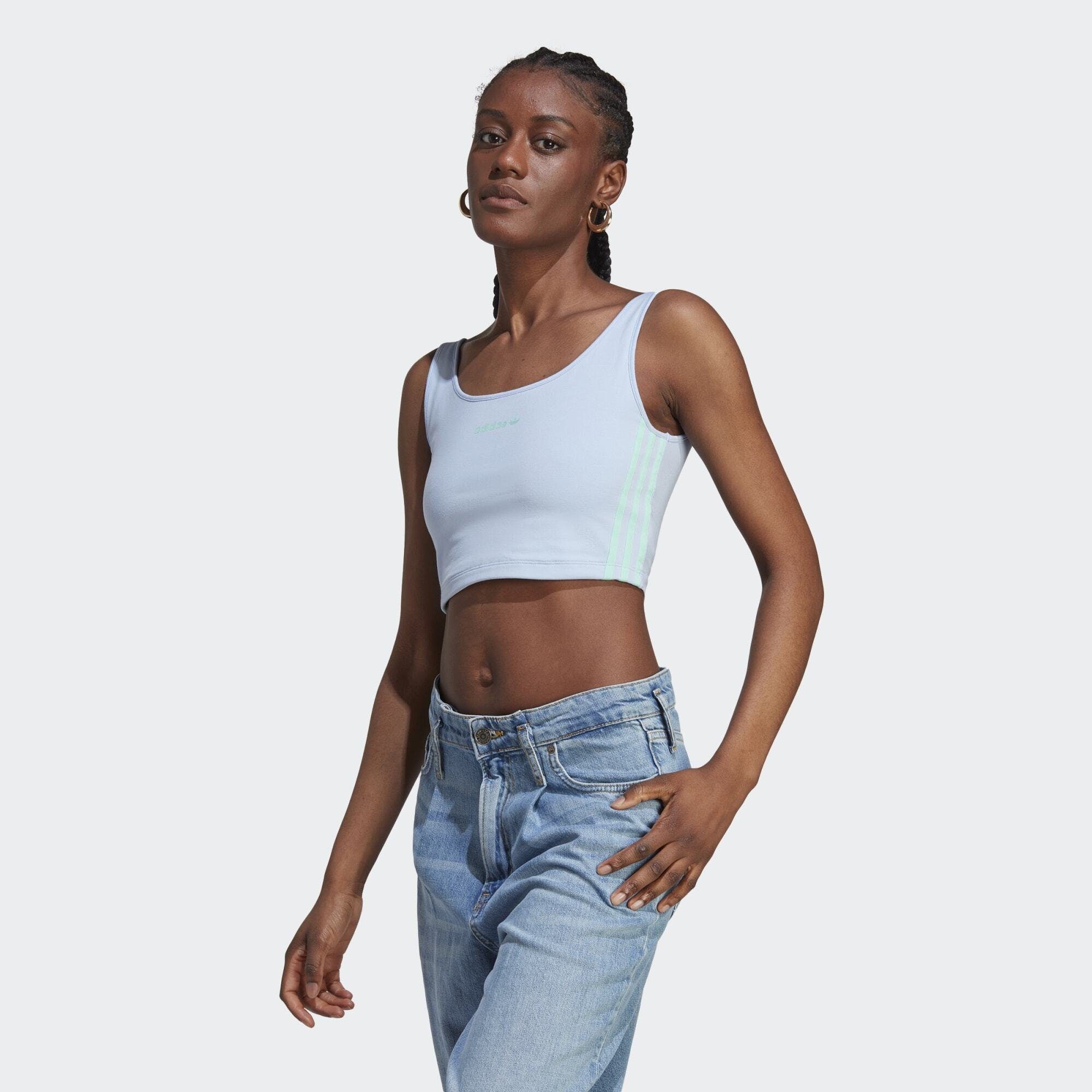 adidas Originals Crop-Top CROP TANKTOP Blue Dawn