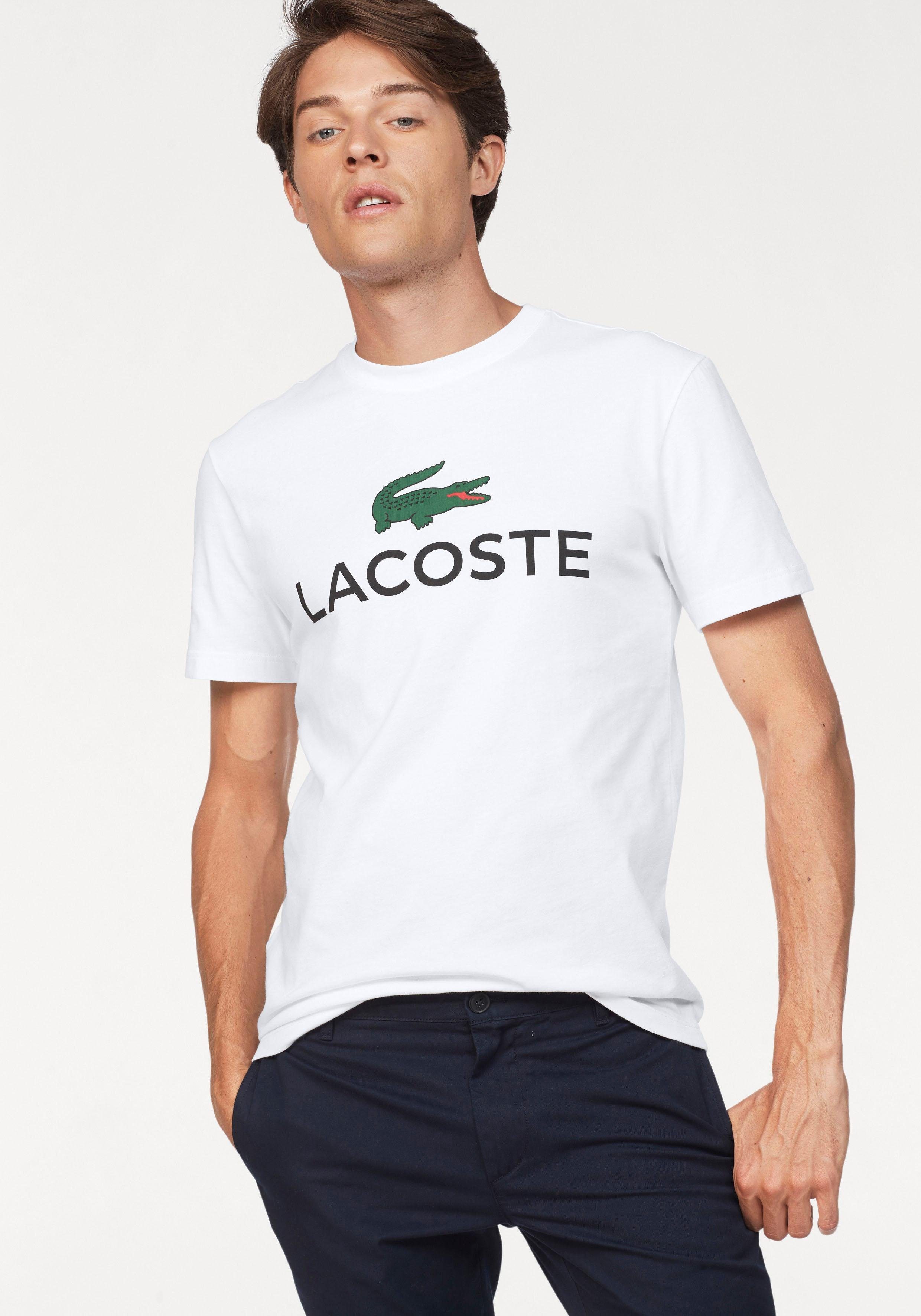 Lacoste T-Shirt »TH0603«, Mit großem Markenschriftzug ...
