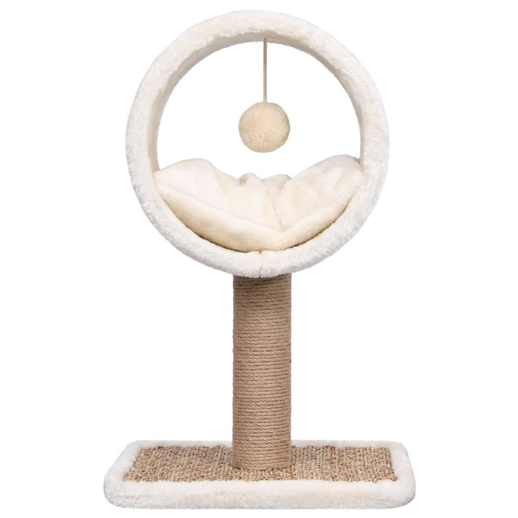 vidaXL Kratzbaum Katzen-Kratzbaum mit Tunnel und Spielzeug 56 cm Seegras