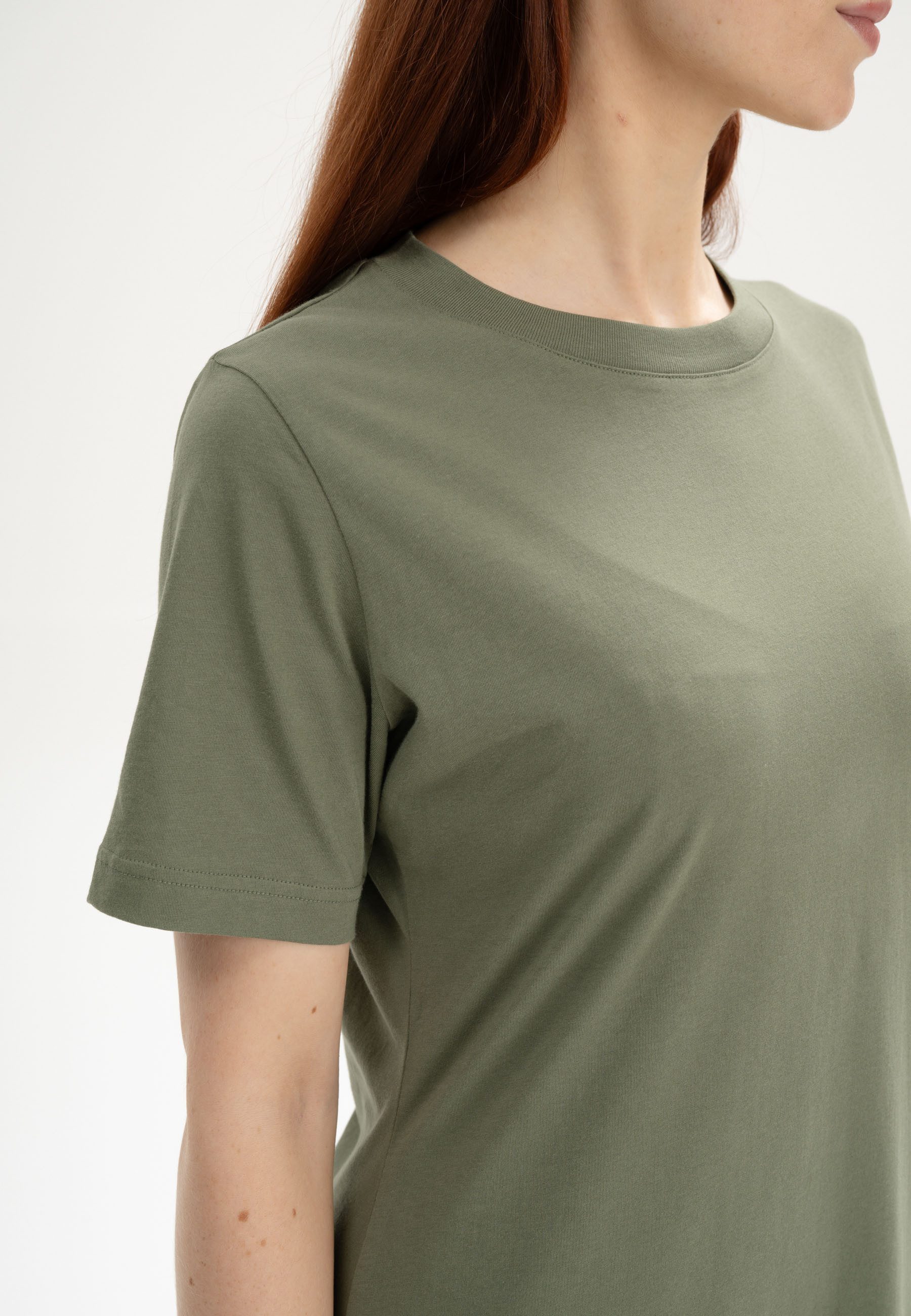 MELA Shirtkleid T-Shirt Kleid Style DARSHA Fein gerippter Kragen