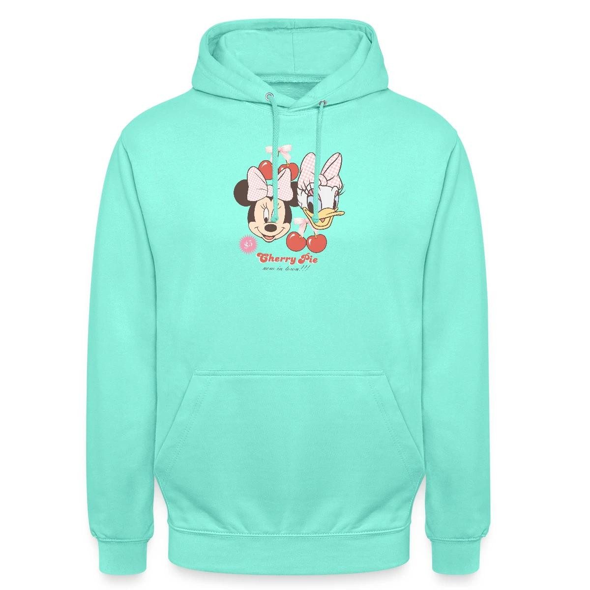 Spreadshirt Hoodie Mickey & Minnie Cherry Pie Minnie & Daisy Unisex Hoodie (1-tlg)