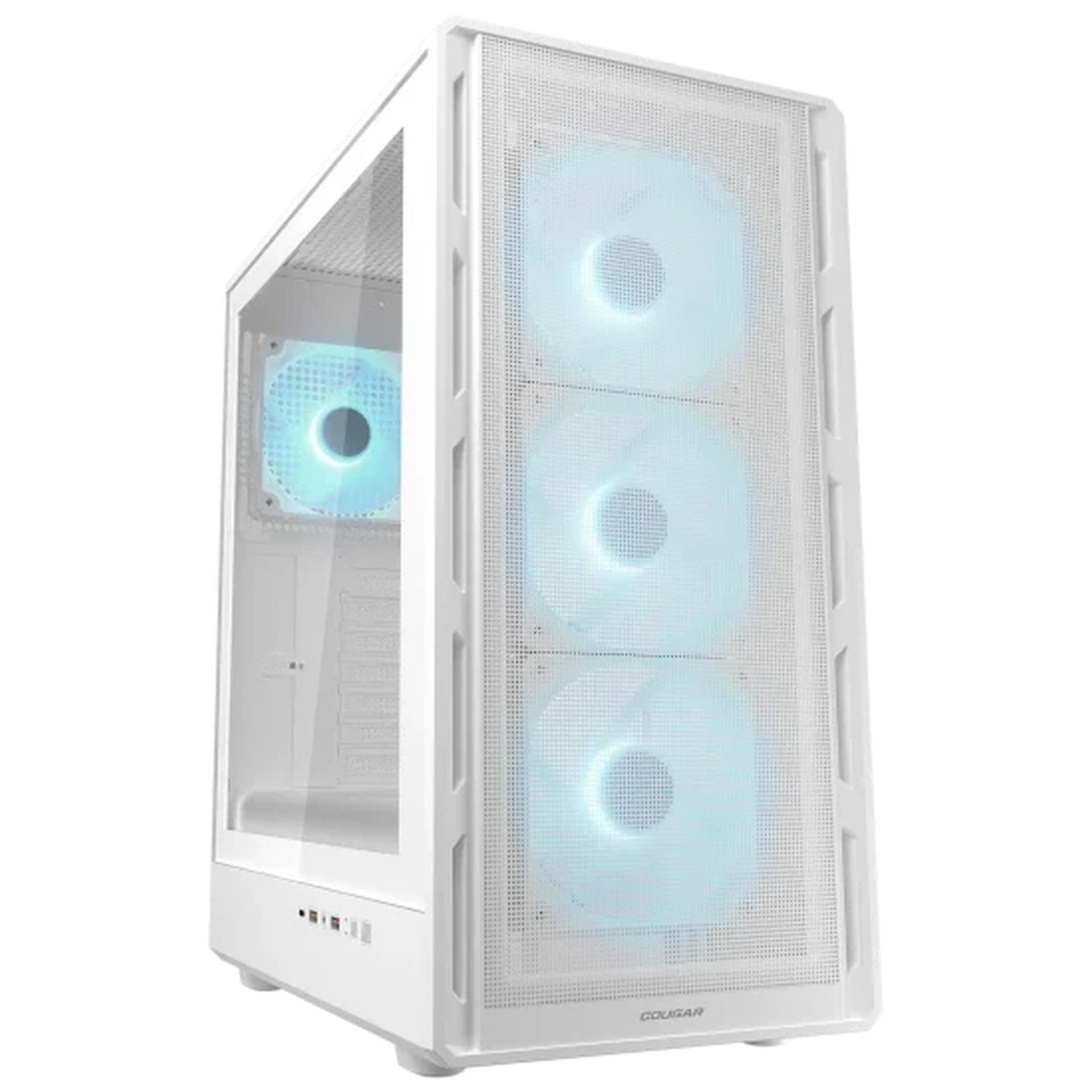 Cougar PC-Gehäuse Gehäuse Midi-Tower Airface Pure PRO, ARGB, Weiß