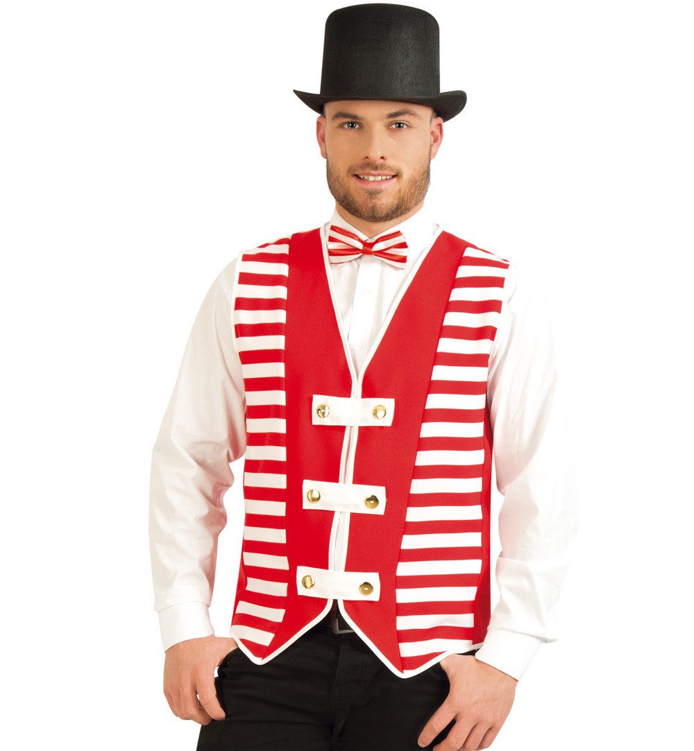 Kostüm Herren Weste Kölle Alaaf Köln Karneval Fasching Party Rot Weiß