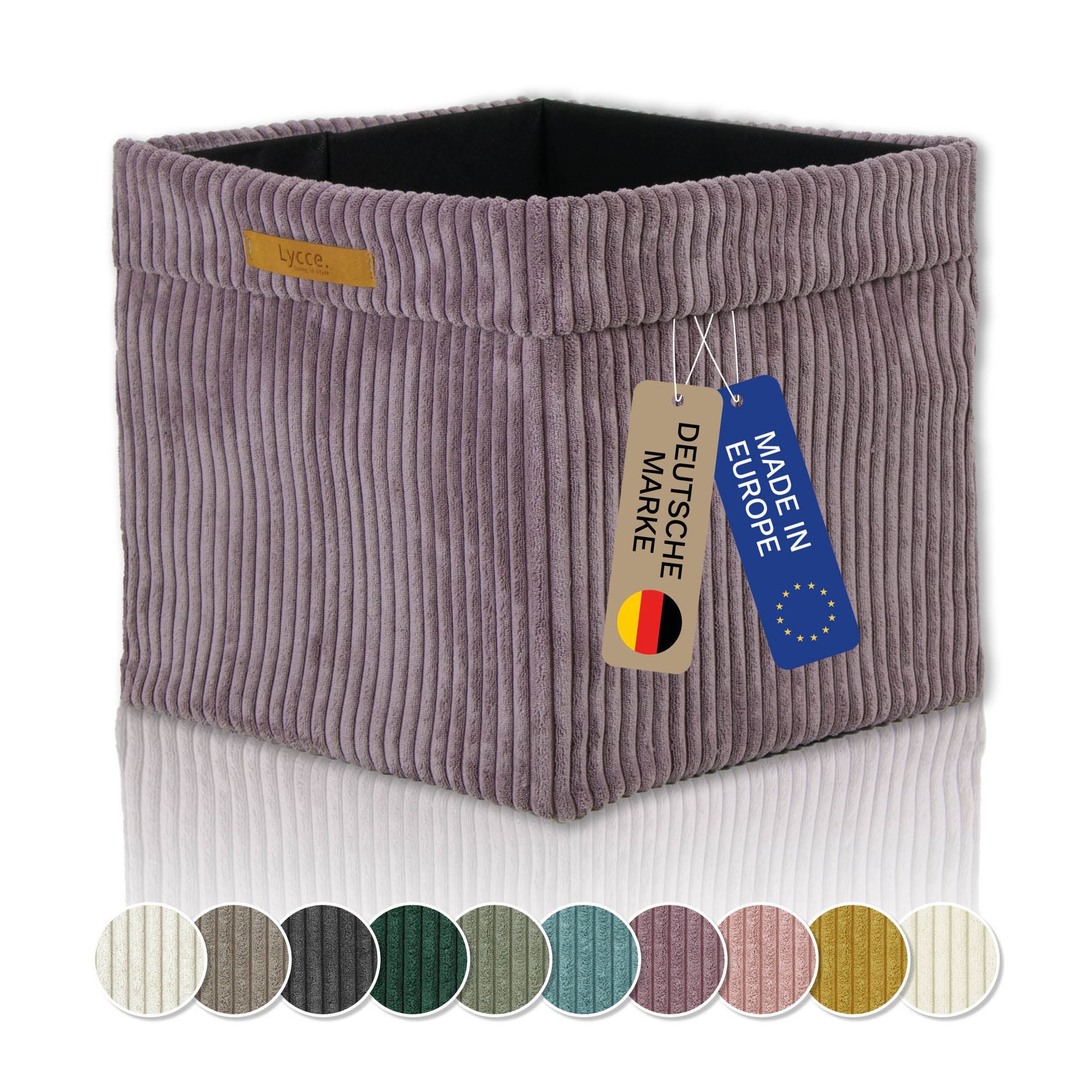 Lycce Regalkorb Kallax Boxen Cord 1 Stk. altrosa, Aufbewahrungsbox faltbar 33x33x31cm (1 St)