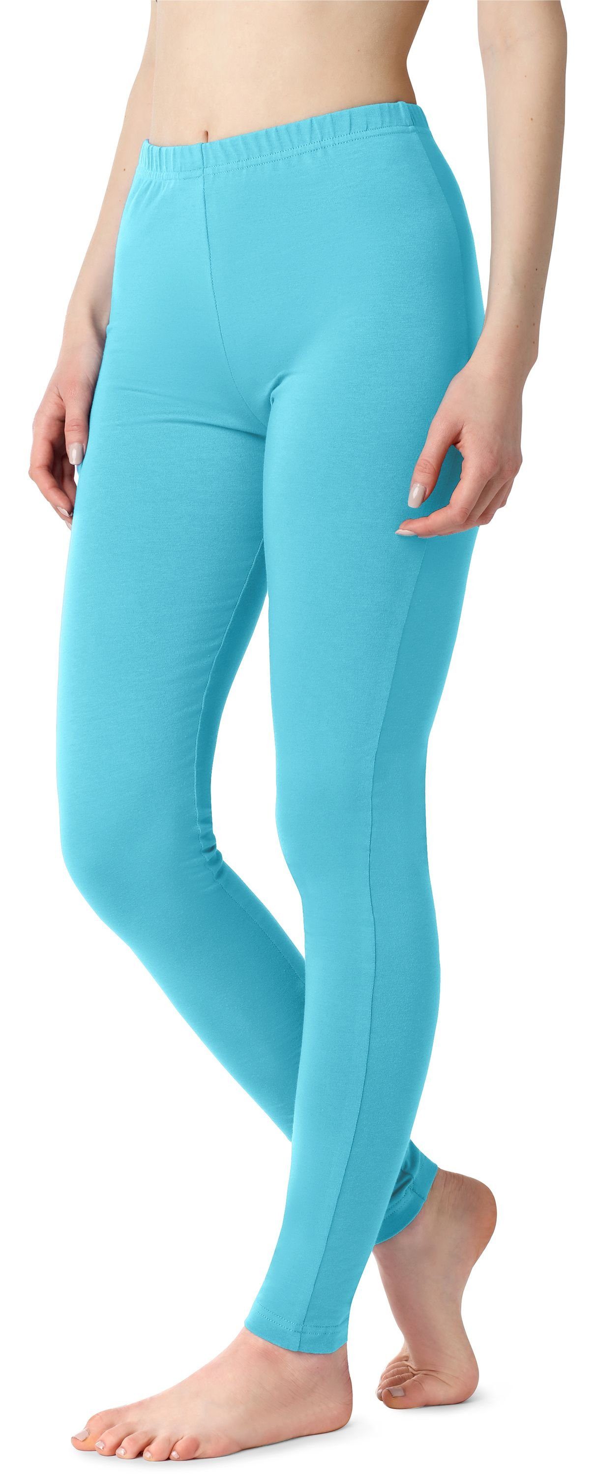 Bellivalini Leggings Damen Lange Leggings aus Baumwolle BLV50-198 (1-tlg) elastischer Bund