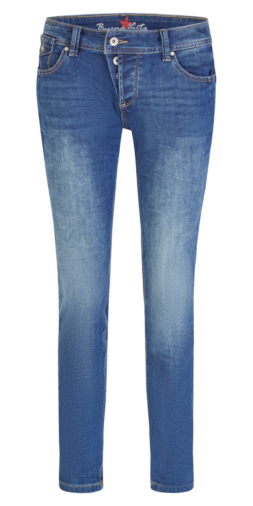 Buena Vista Regular-fit-Jeans ? Damen Jeans Cropped ? Malibu CC Stretch Denim ? Five Pocket Jeans
