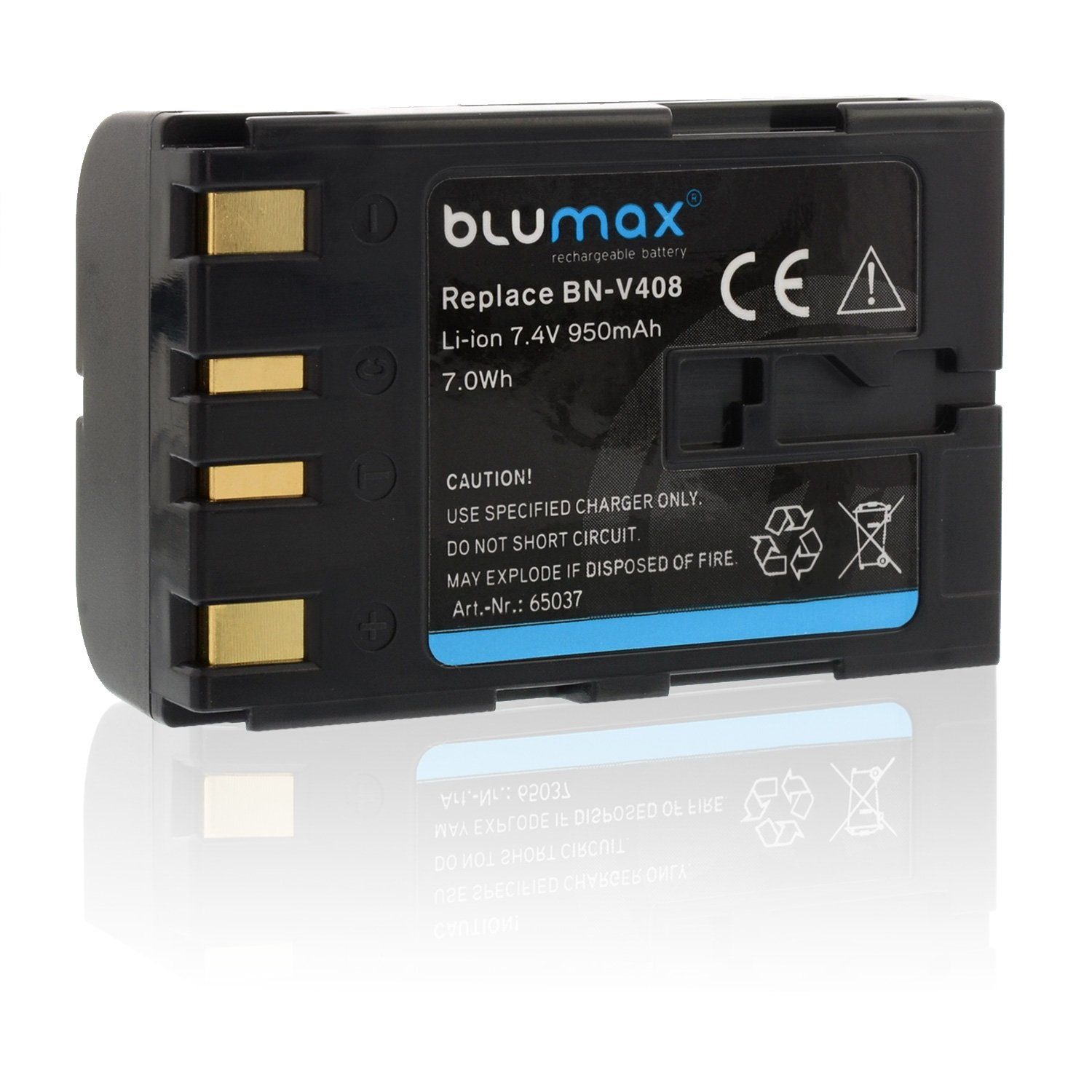 Blumax Akku passend für JVC (7,2V) Kamera-Akku 950 BN-V408 mAh