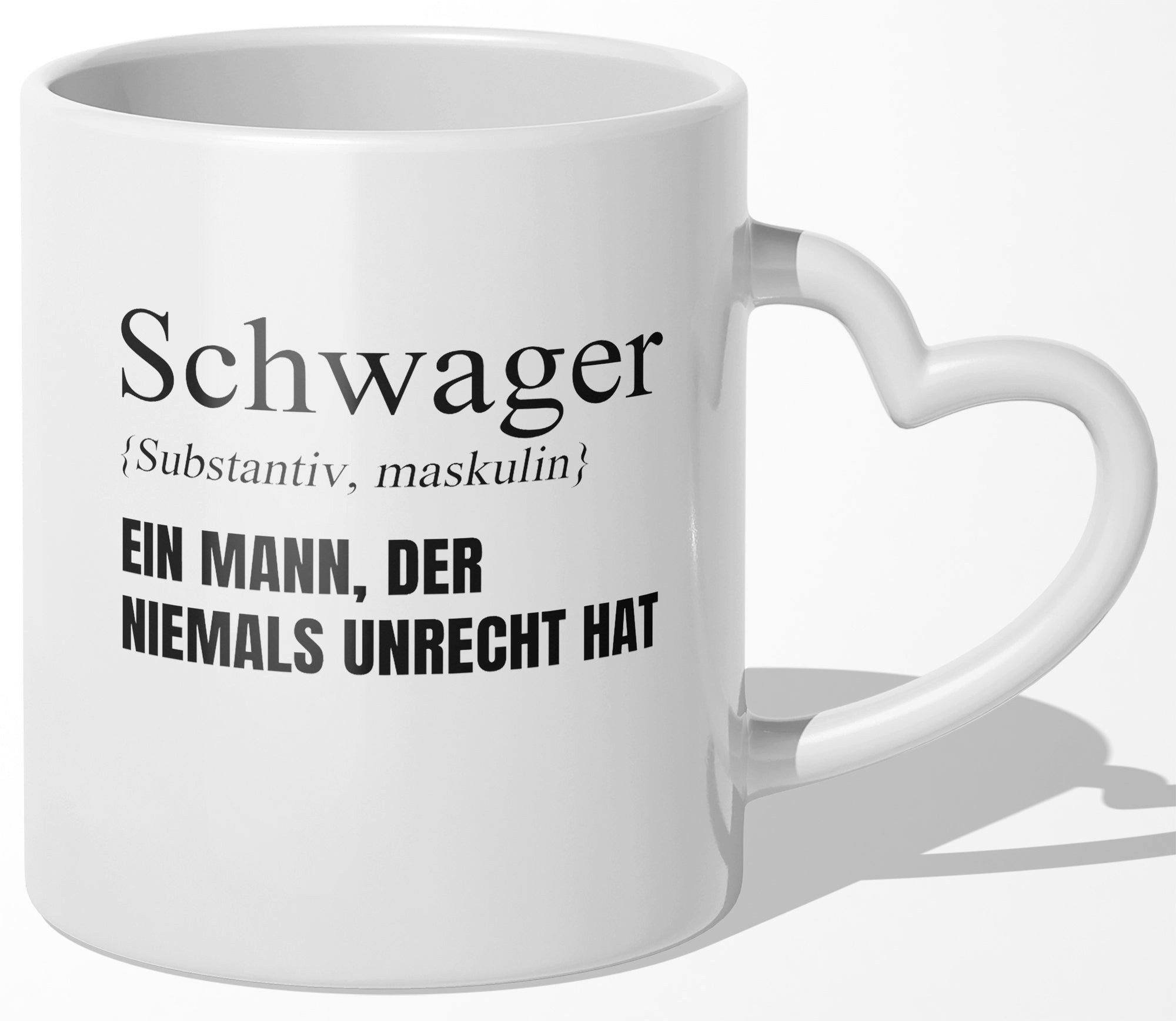 22Feels Tasse Schwager Geschenk Hochzeit Männer Weihnachten Geburtstag Definition, Keramik, Made In Germany, Spülmaschinenfest, Herzhenkel