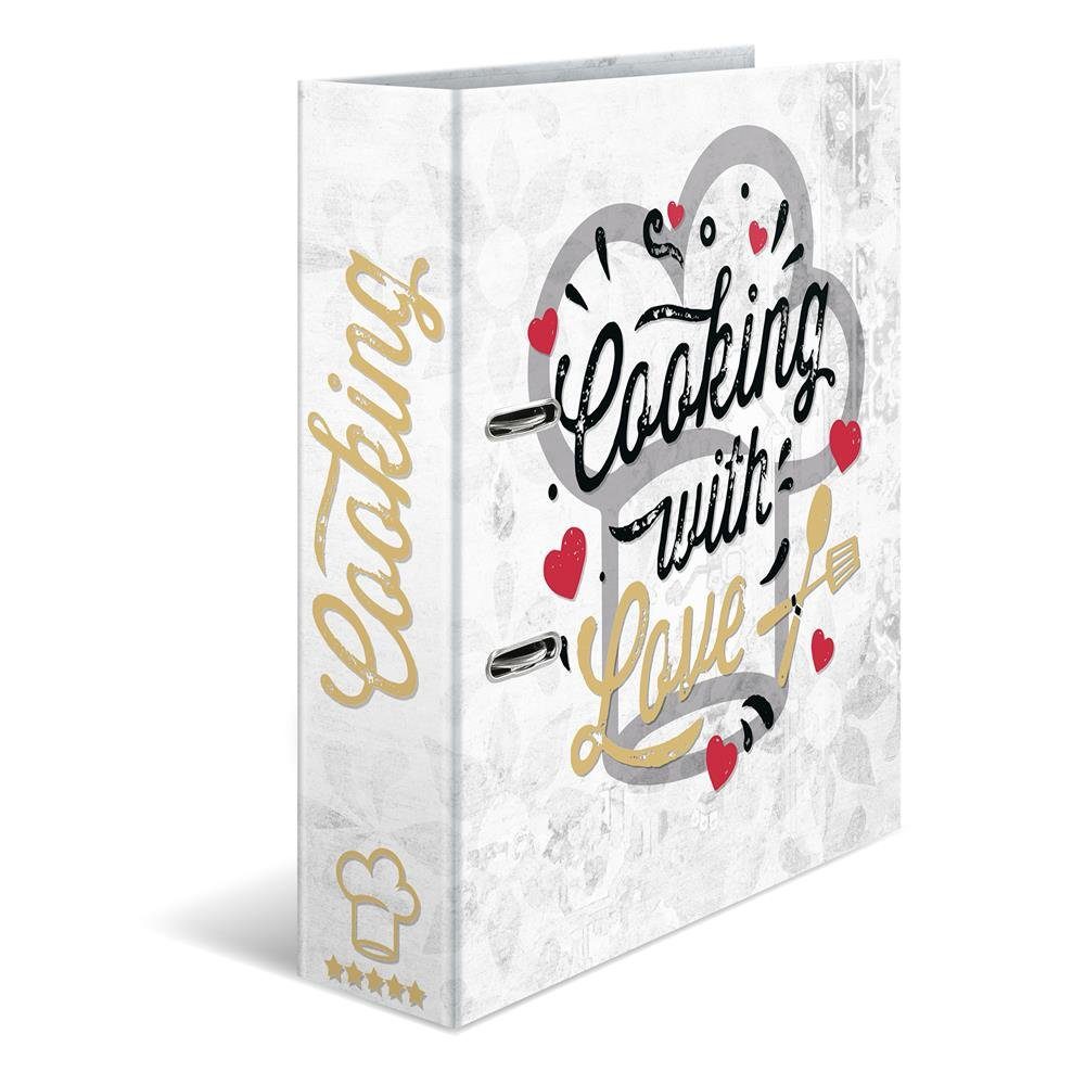 with zum Notizbuch love" A4 HERMA Selberschreiben "Cooking Rezeptordner