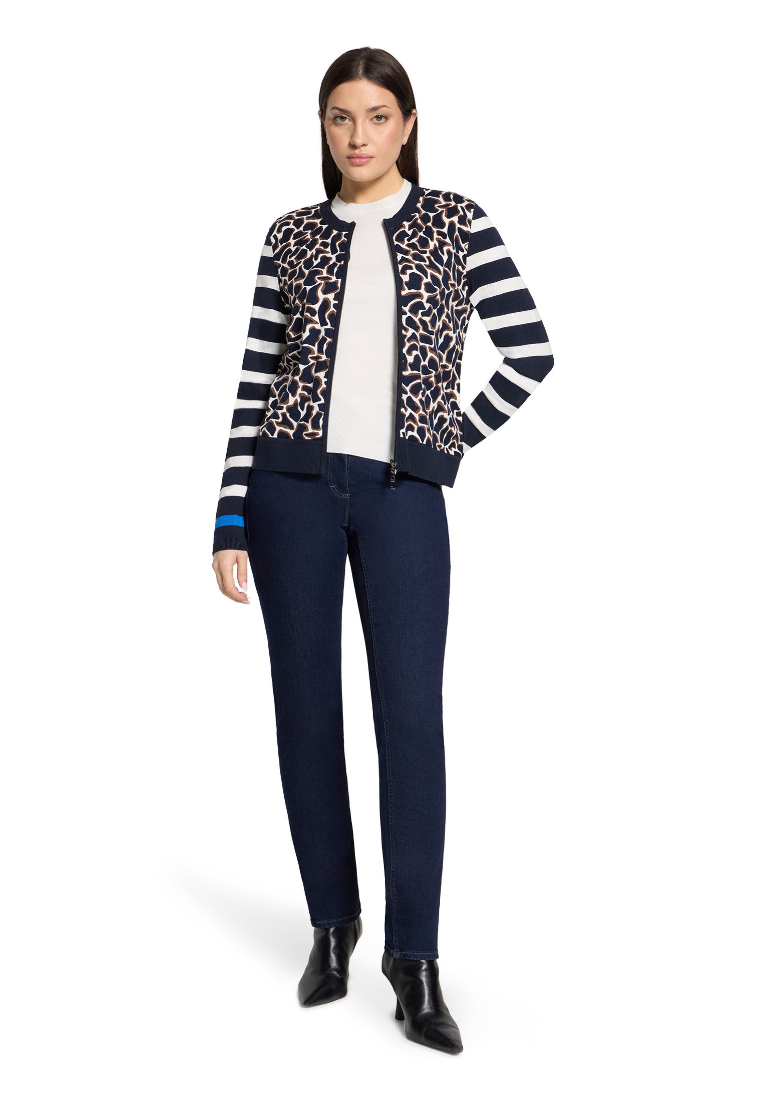 Betty Barclay Strickjacke Damen mit Aufdruck (1-tlg)