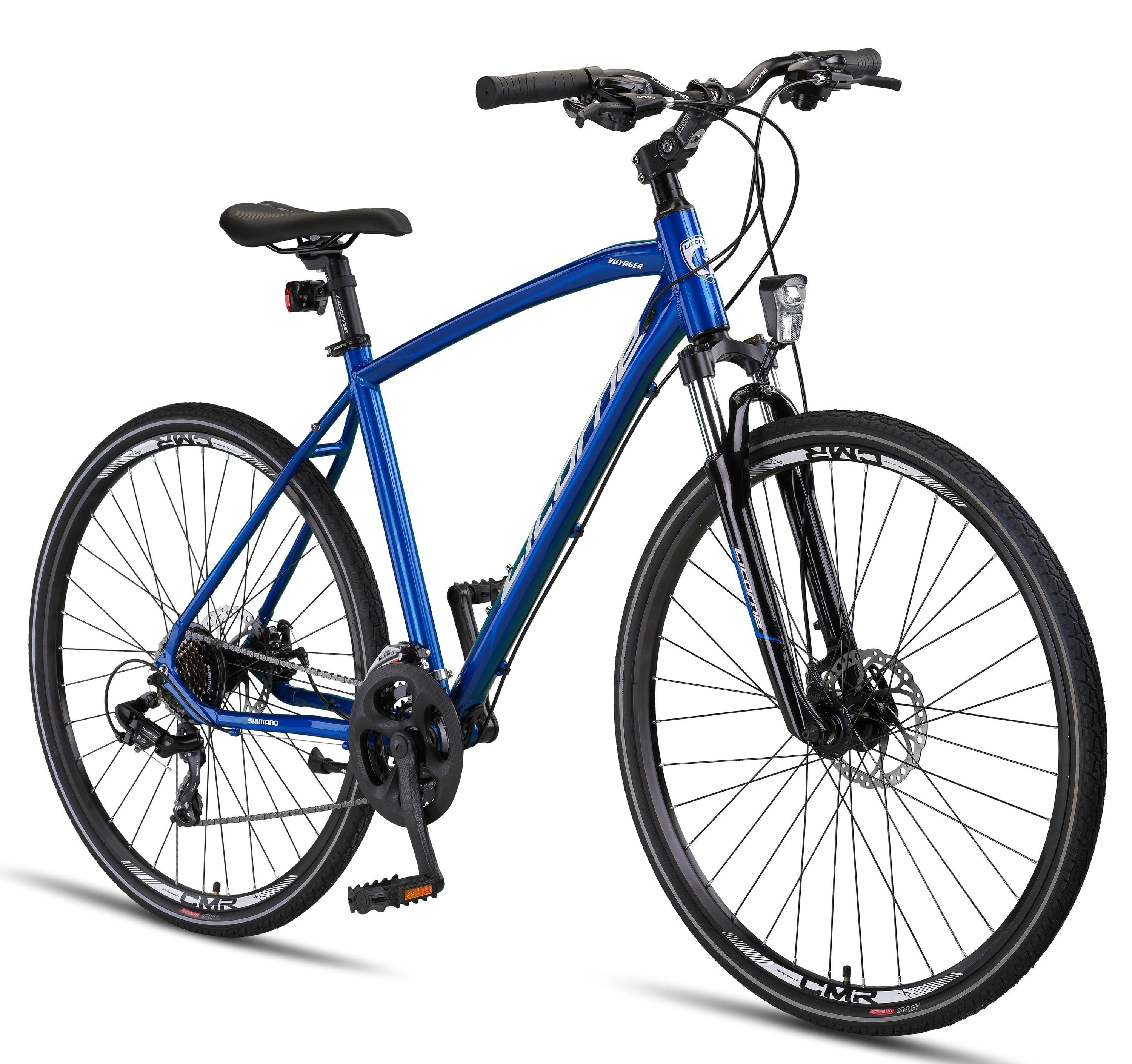 Licorne Bike Trekkingrad »Licorne Bike Premium Voyager Trekking Bike in 28  Zoll - Fahrrad für Jungen, Mädchen, Damen und Herren - 21 Gang-Schaltung -  Mountainbike - Crossbike«