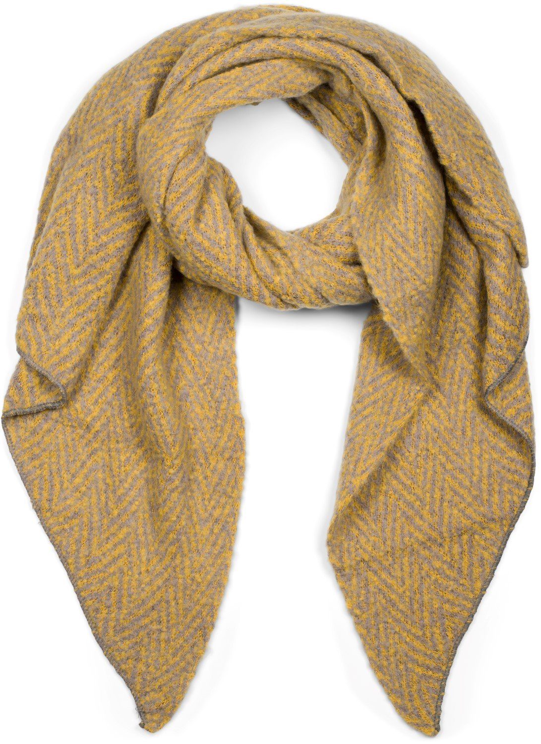 styleBREAKER XXL-Schal Asymmetrischer Zacken Muster Web Schal, (1-St) günstig online kaufen