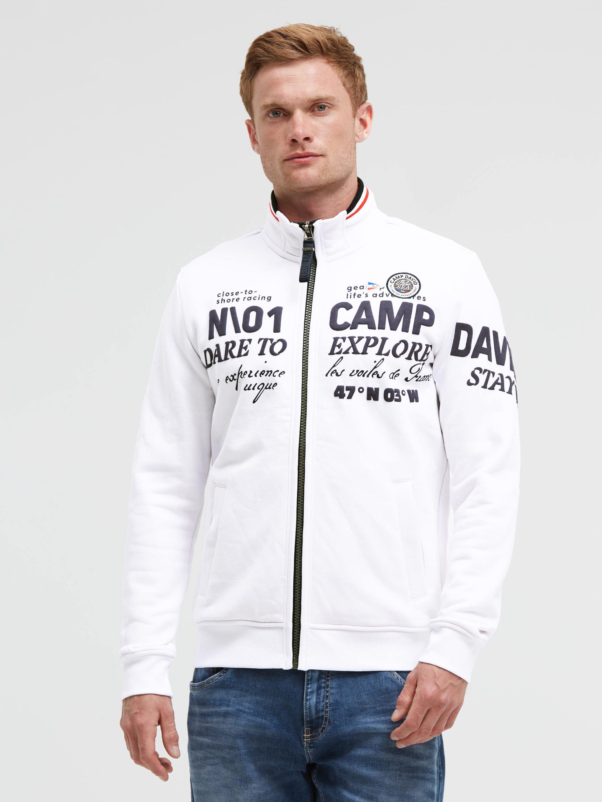 CAMP DAVID Sweatjacke mit weicher Innenseite